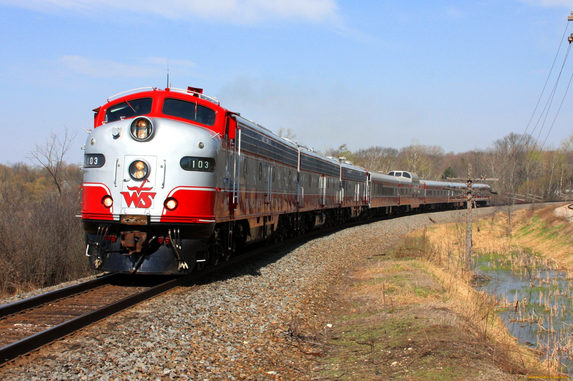 техника, поезда, дорога, рельсы, локомотив, состав, железная