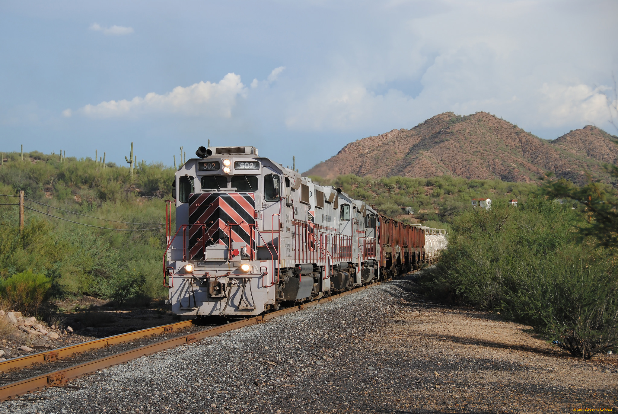 техника, поезда, локомотив, рельсы, дорога, железная, состав