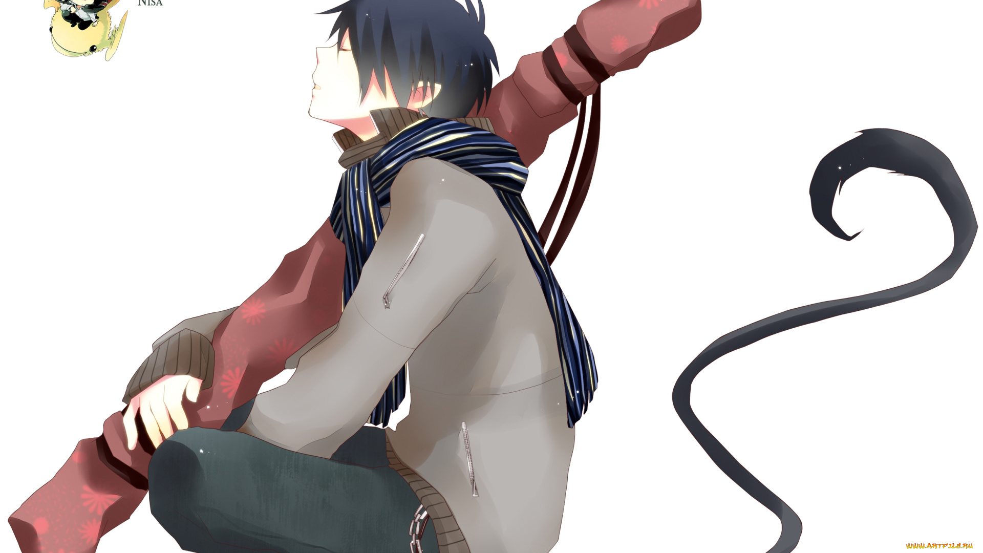 аниме, ao, no, exorcist, рин, окумура