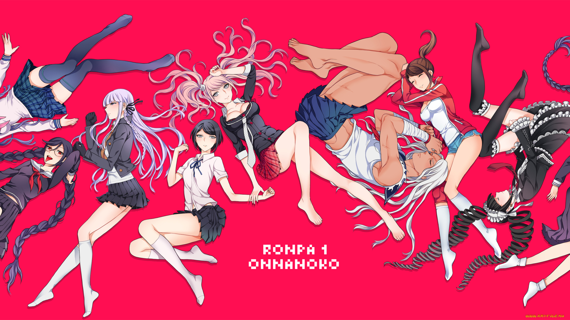 аниме, danganronpa, девушки