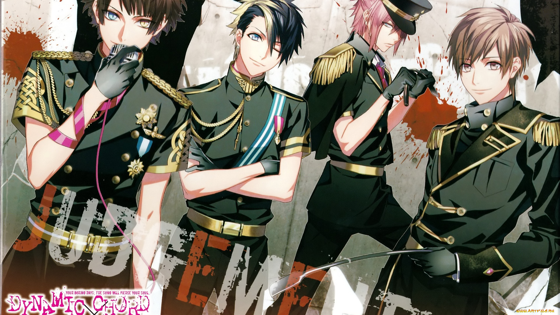 аниме, dynamic, chord, группа, парни