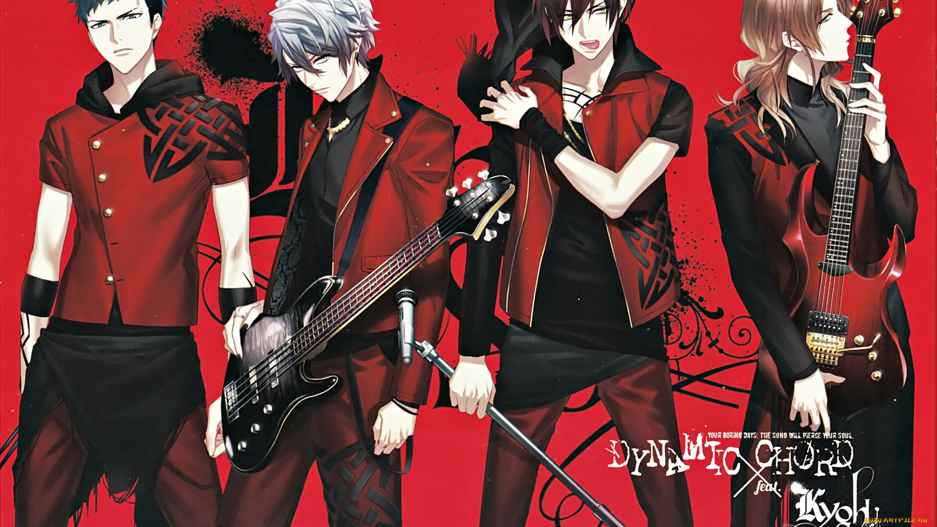 аниме, dynamic, chord, группа, парни