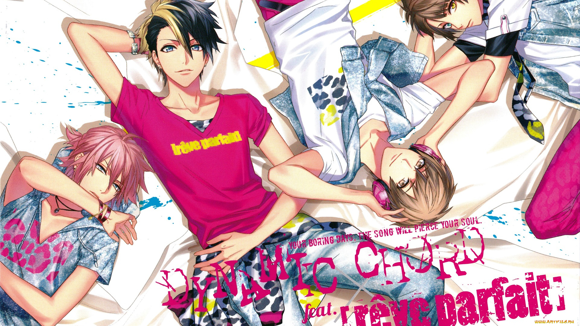 аниме, dynamic, chord, парни