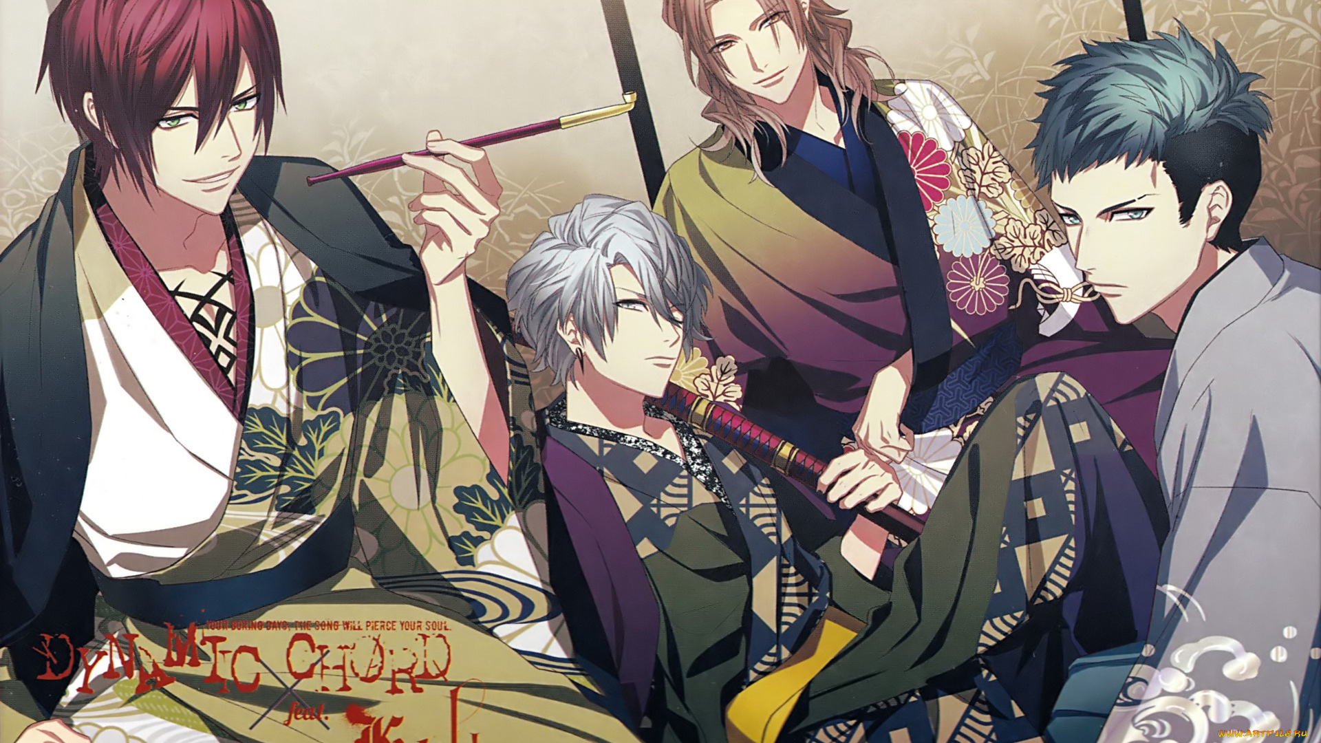 аниме, dynamic, chord, парни, группа