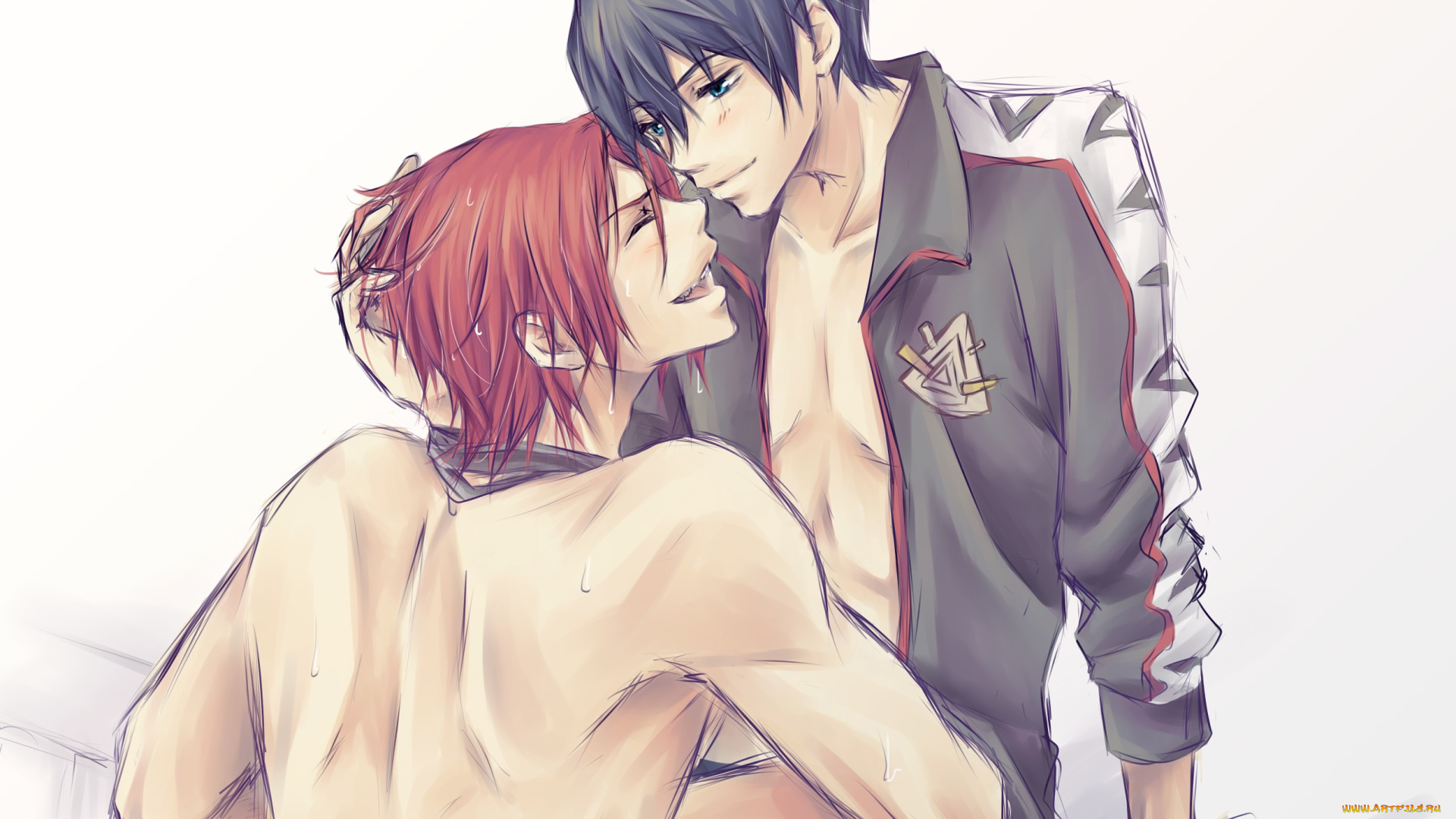 аниме, free, хару, рин