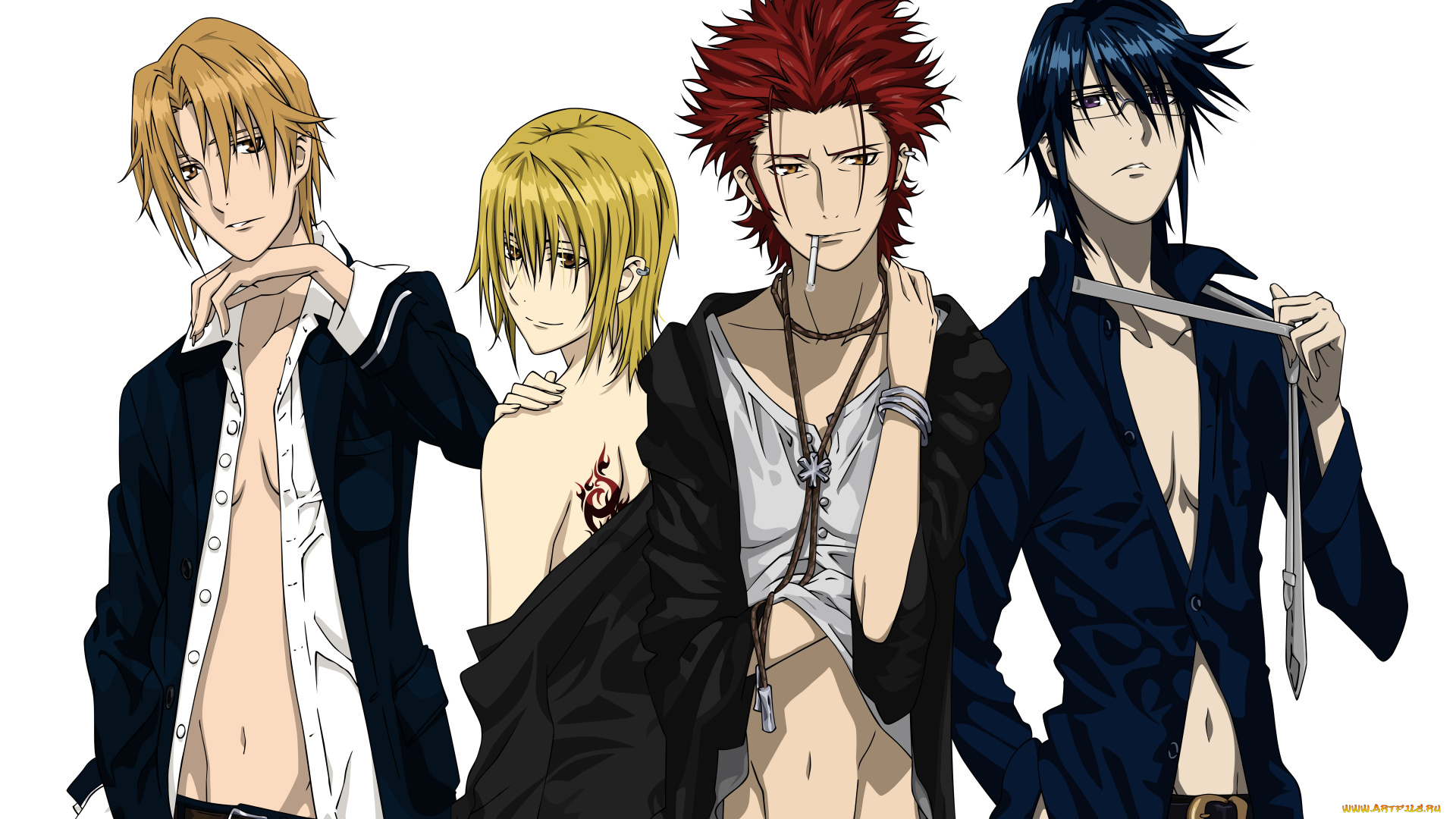 аниме, k, project, парни