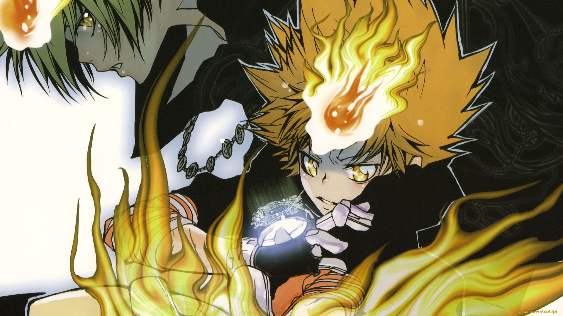 аниме, katekyo, hitman, reborn, парень