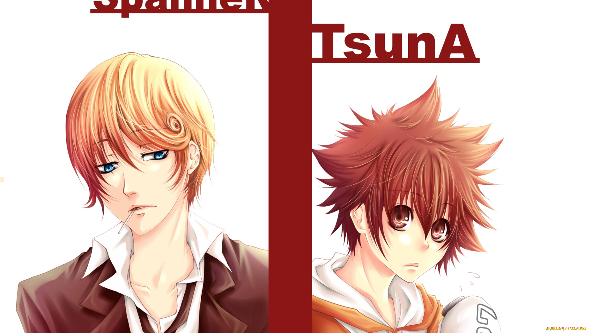 аниме, katekyo, hitman, reborn, парни