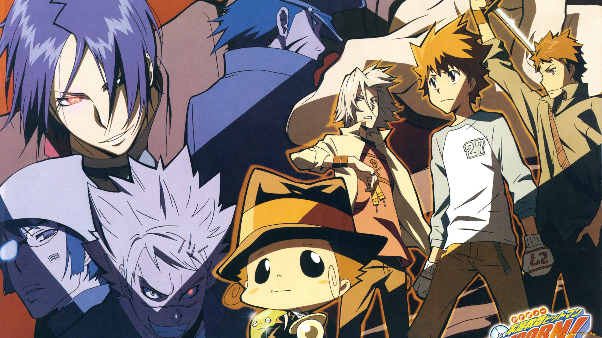 аниме, katekyo, hitman, reborn, парни