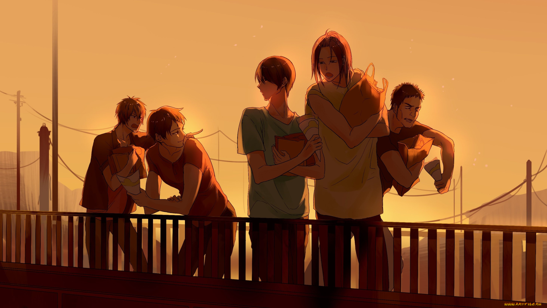 аниме, kuroko, no, baske, парни