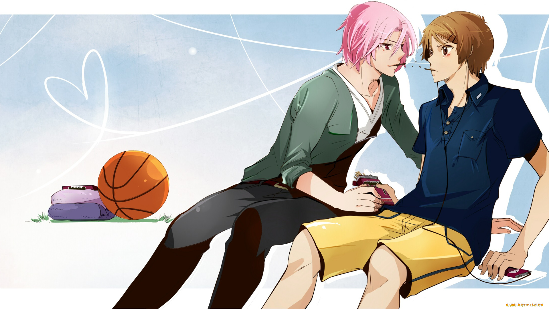 аниме, kuroko, no, baske, парни