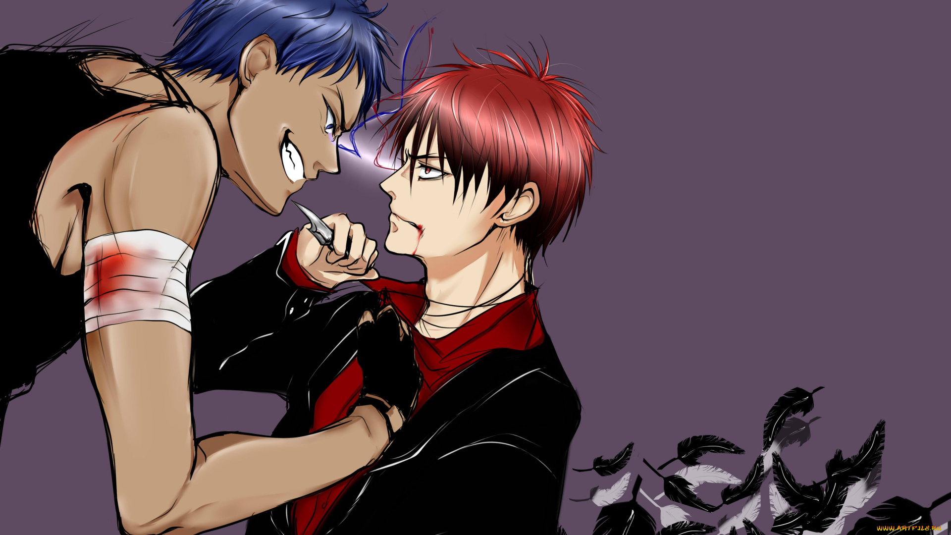 аниме, kuroko, no, baske, парни