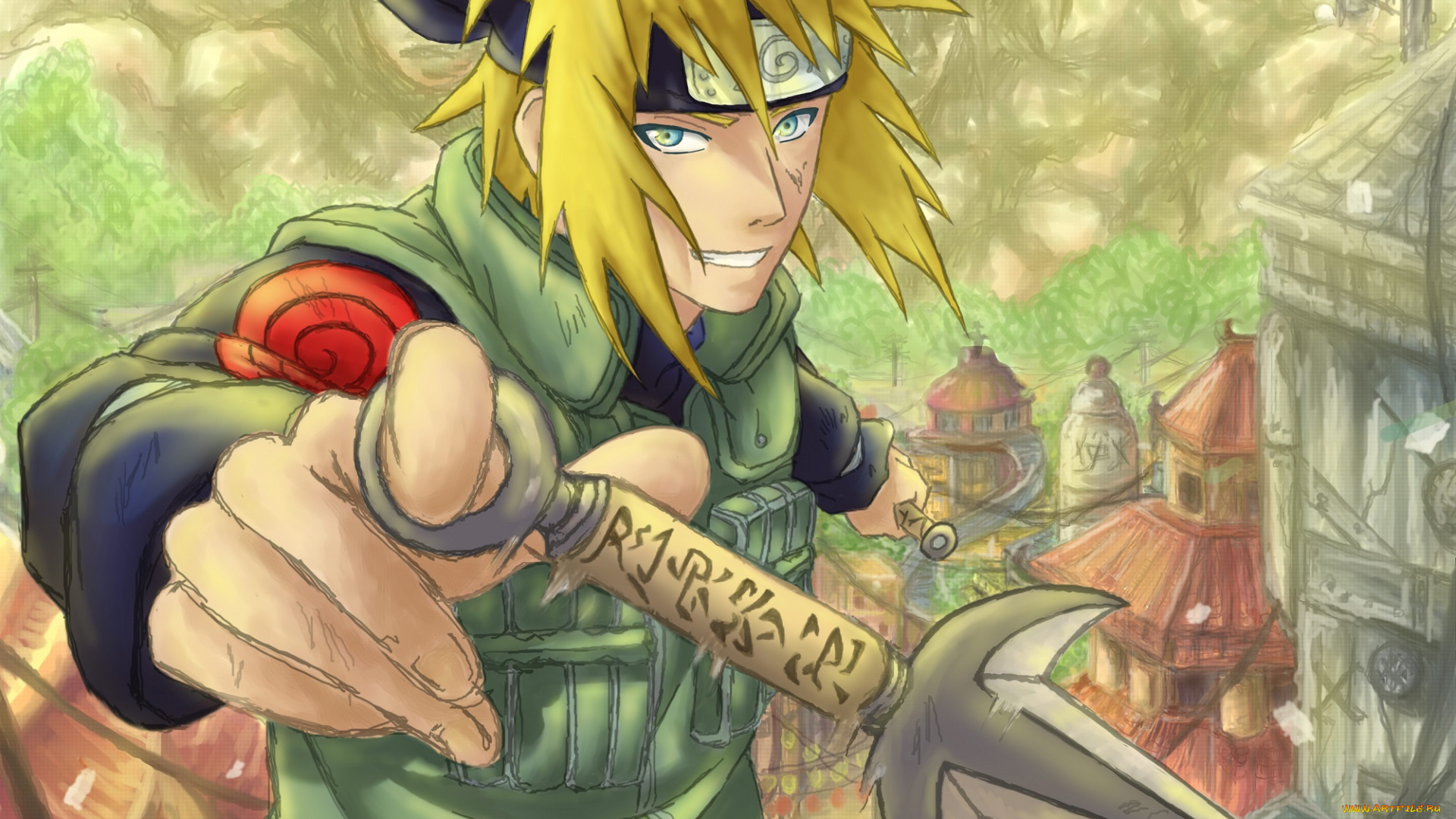 аниме, naruto, минато