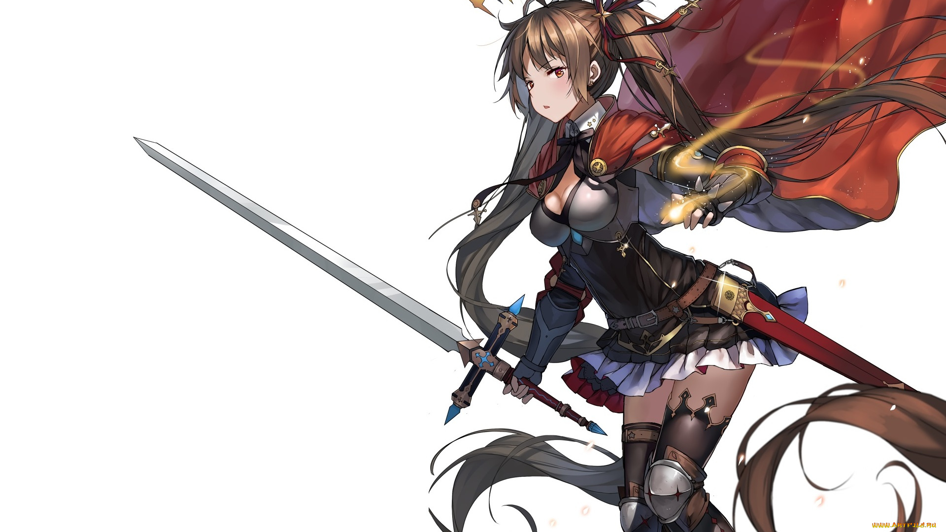 аниме, оружие, , техника, , технологии, девушка, меч