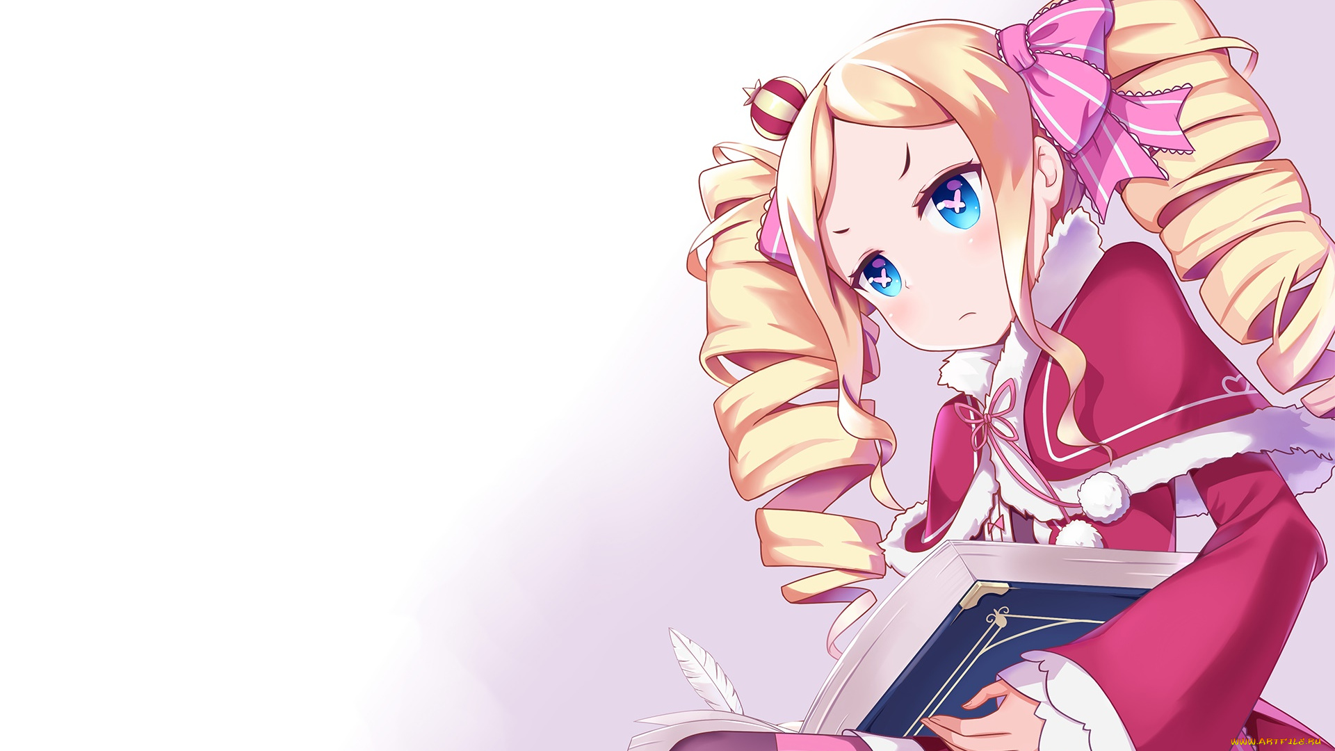 аниме, re, , zero, kara, hajimeru, isekai, seikatsu, взгляд, фон, девушка