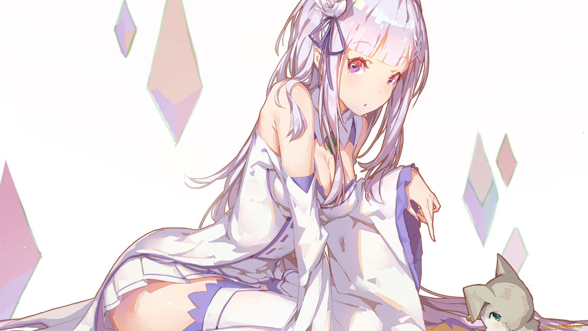 аниме, re, , zero, kara, hajimeru, isekai, seikatsu, девушка