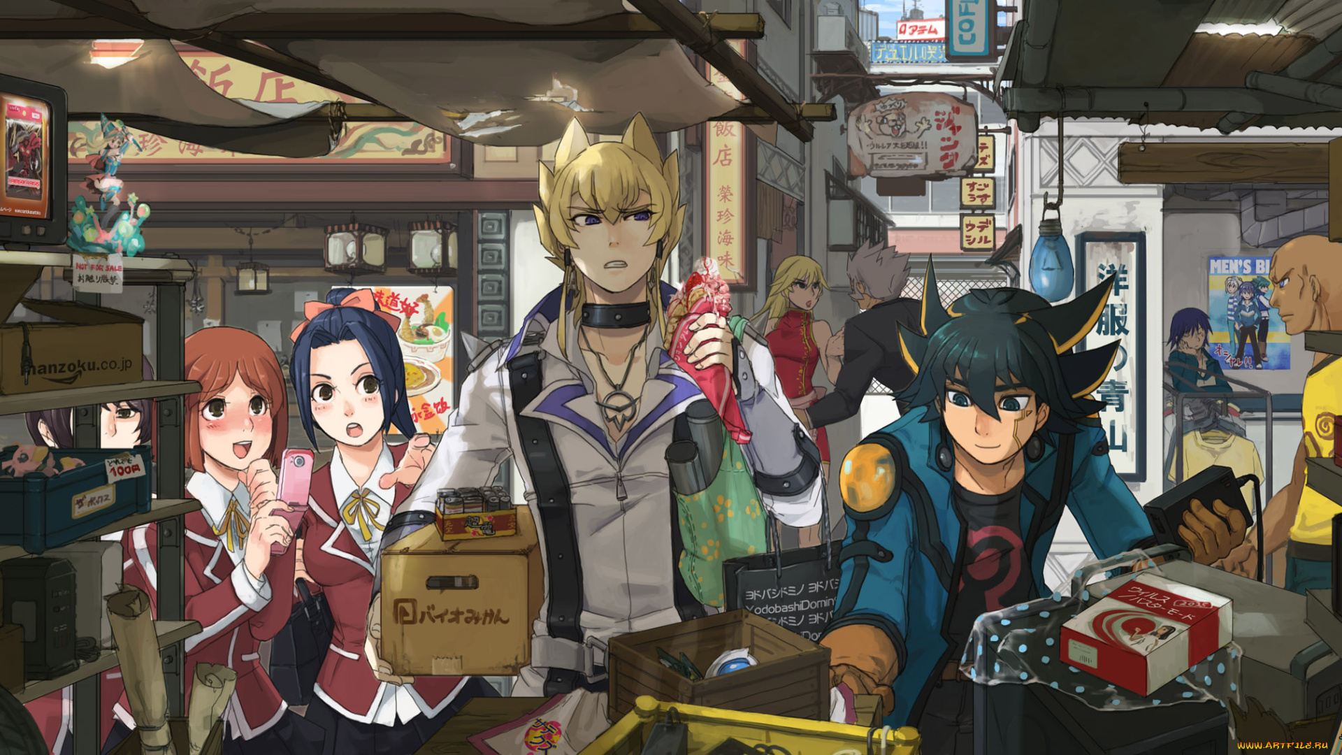 аниме, yu-gi-oh, парни