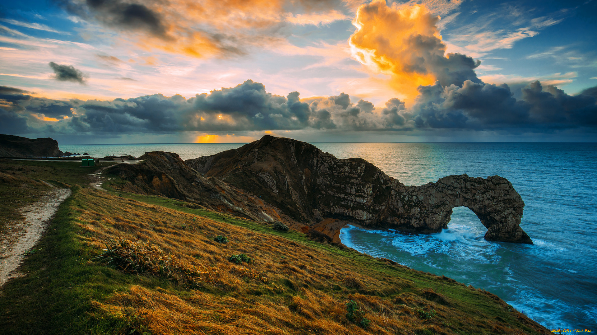 природа, побережье, море, берег