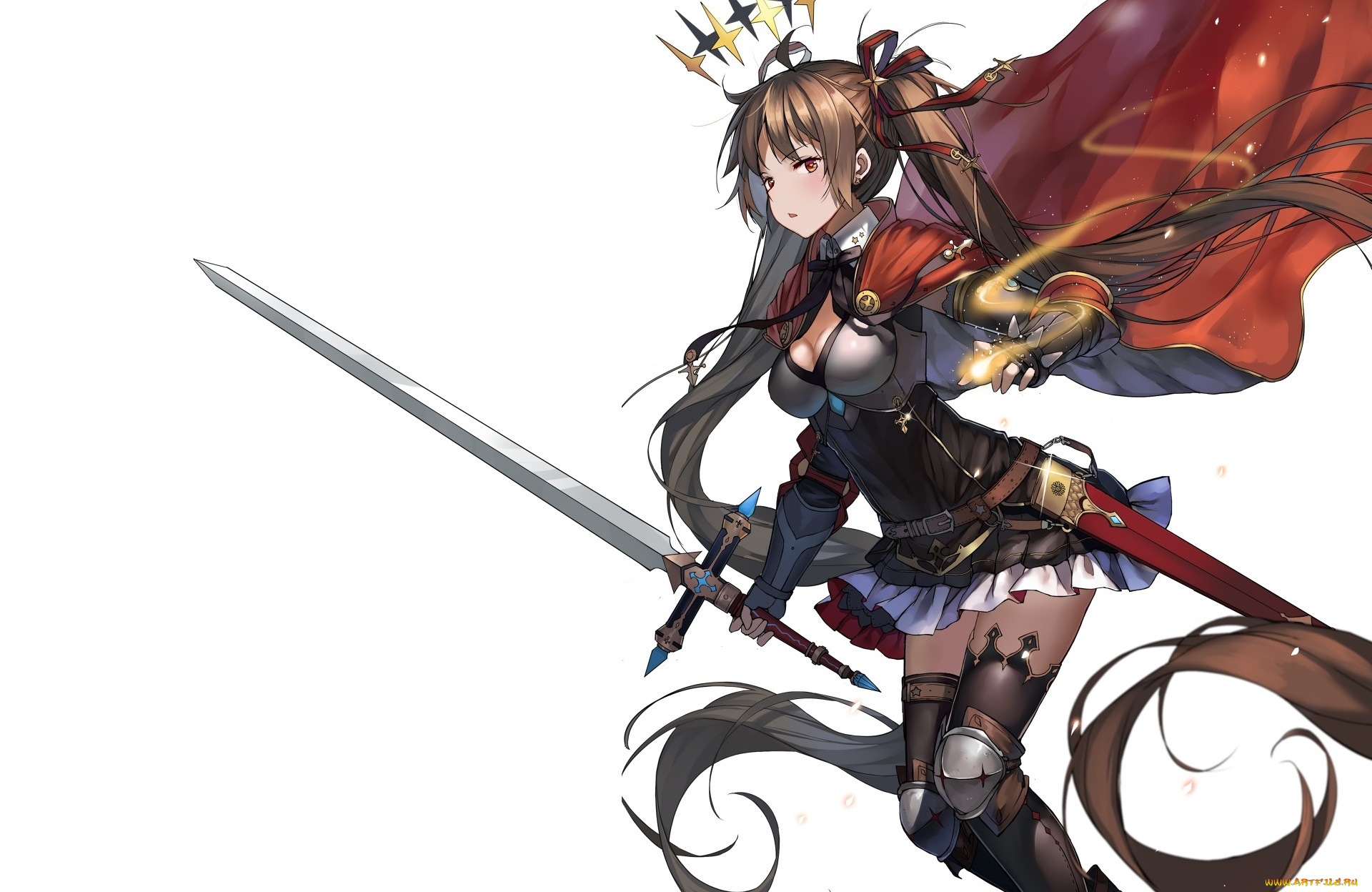 аниме, оружие, , техника, , технологии, девушка, меч