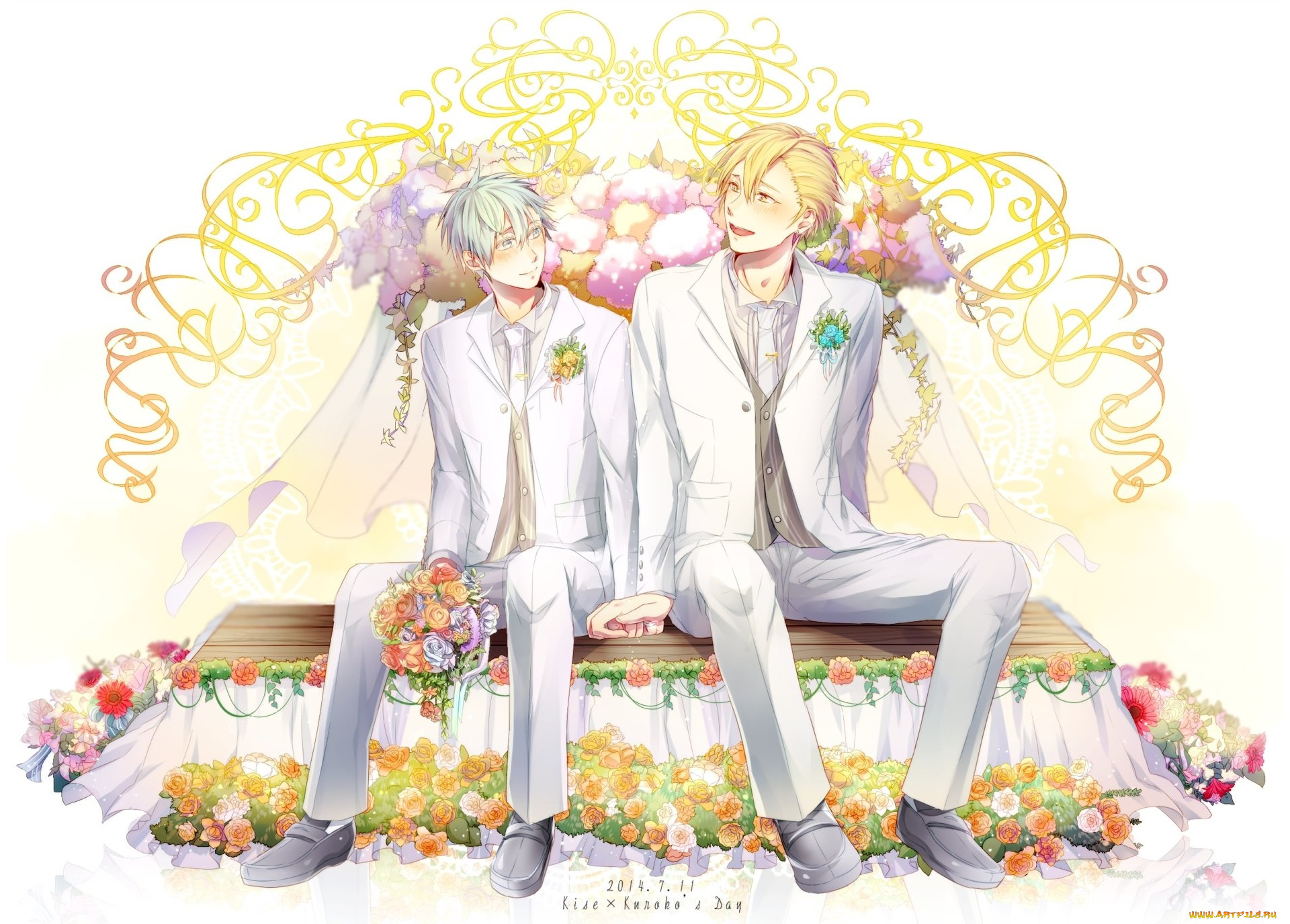 аниме, kuroko, no, baske, парни