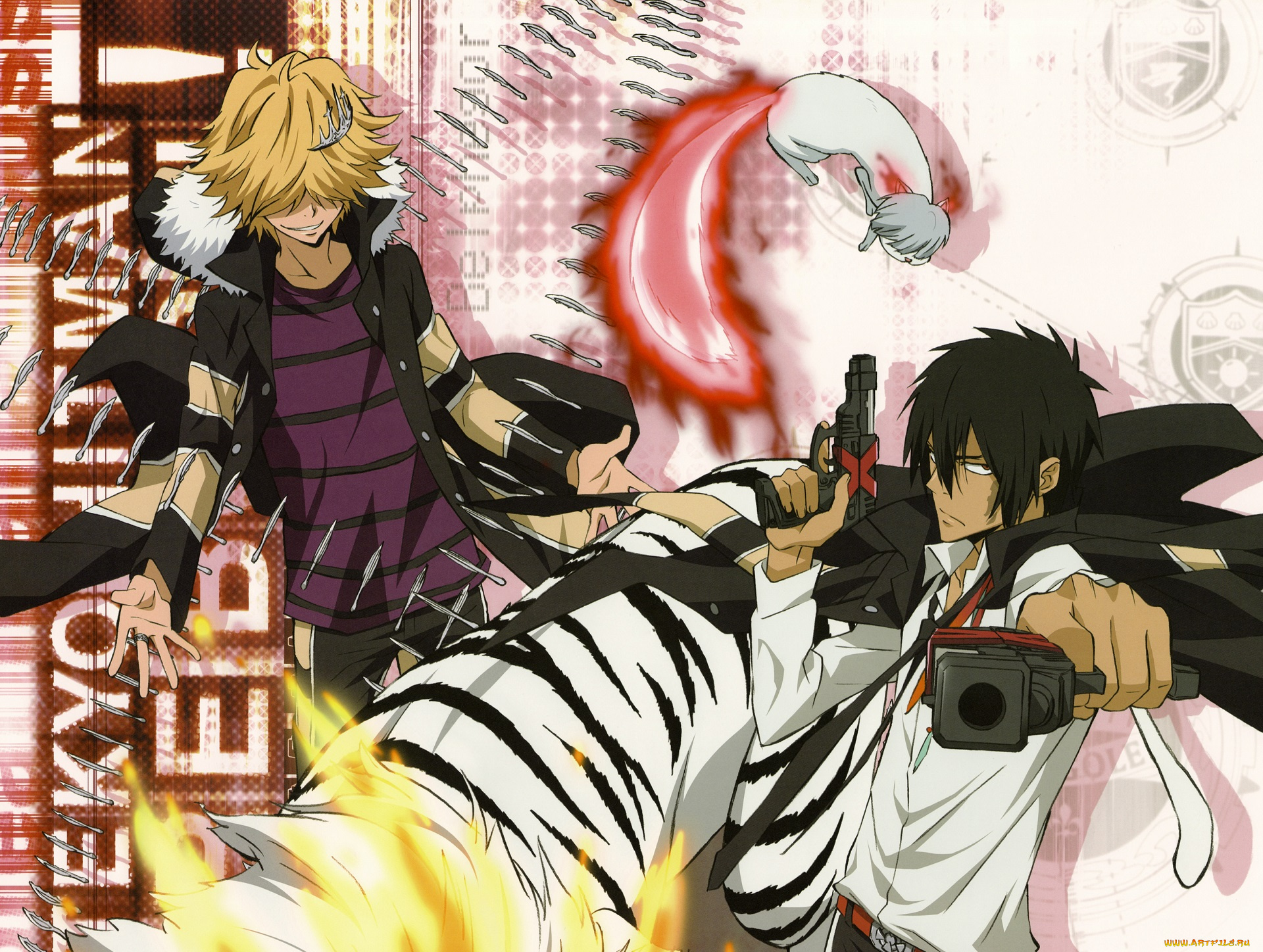 аниме, katekyo, hitman, reborn, парни