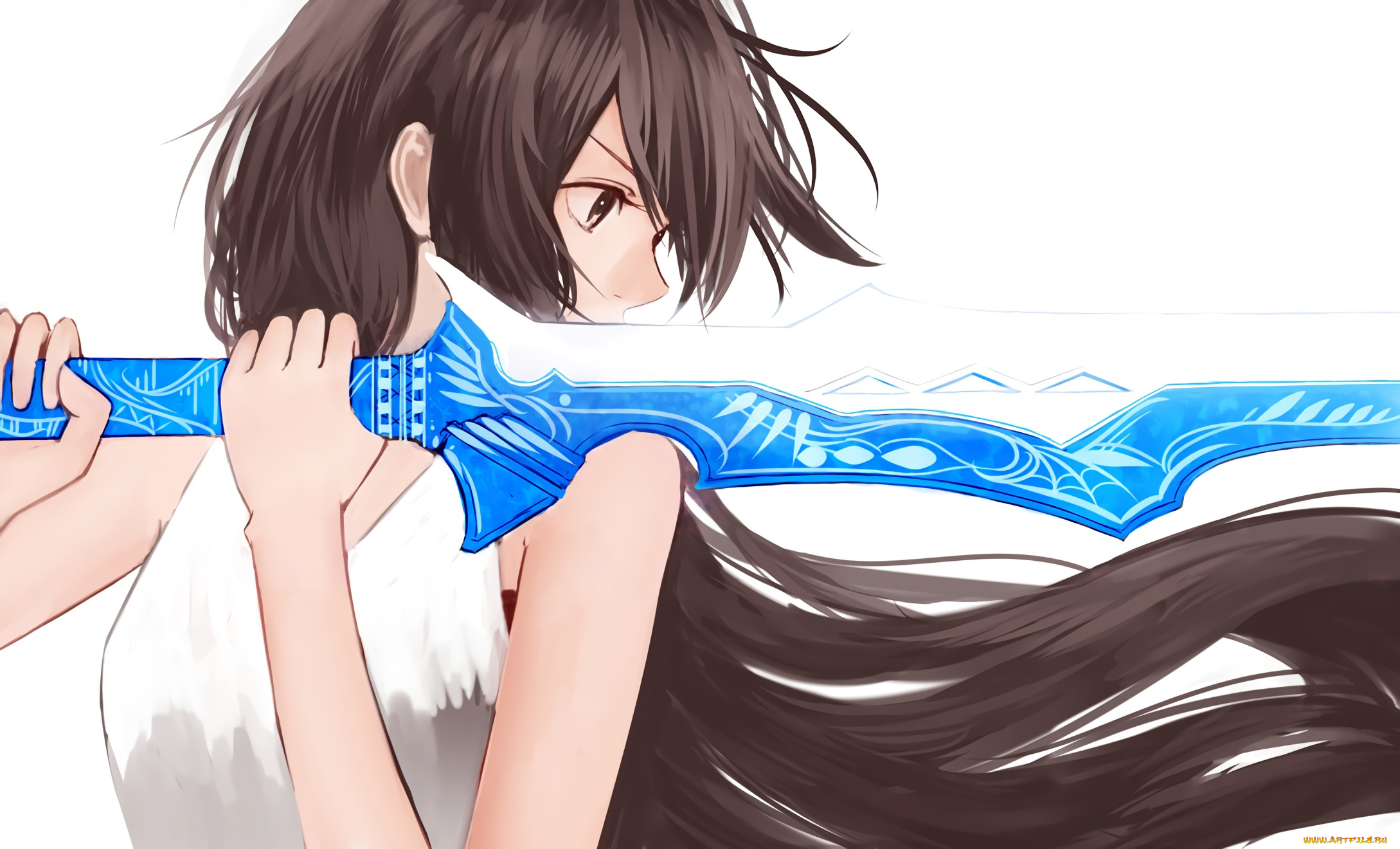 аниме, оружие, , техника, , технологии, девушка, меч