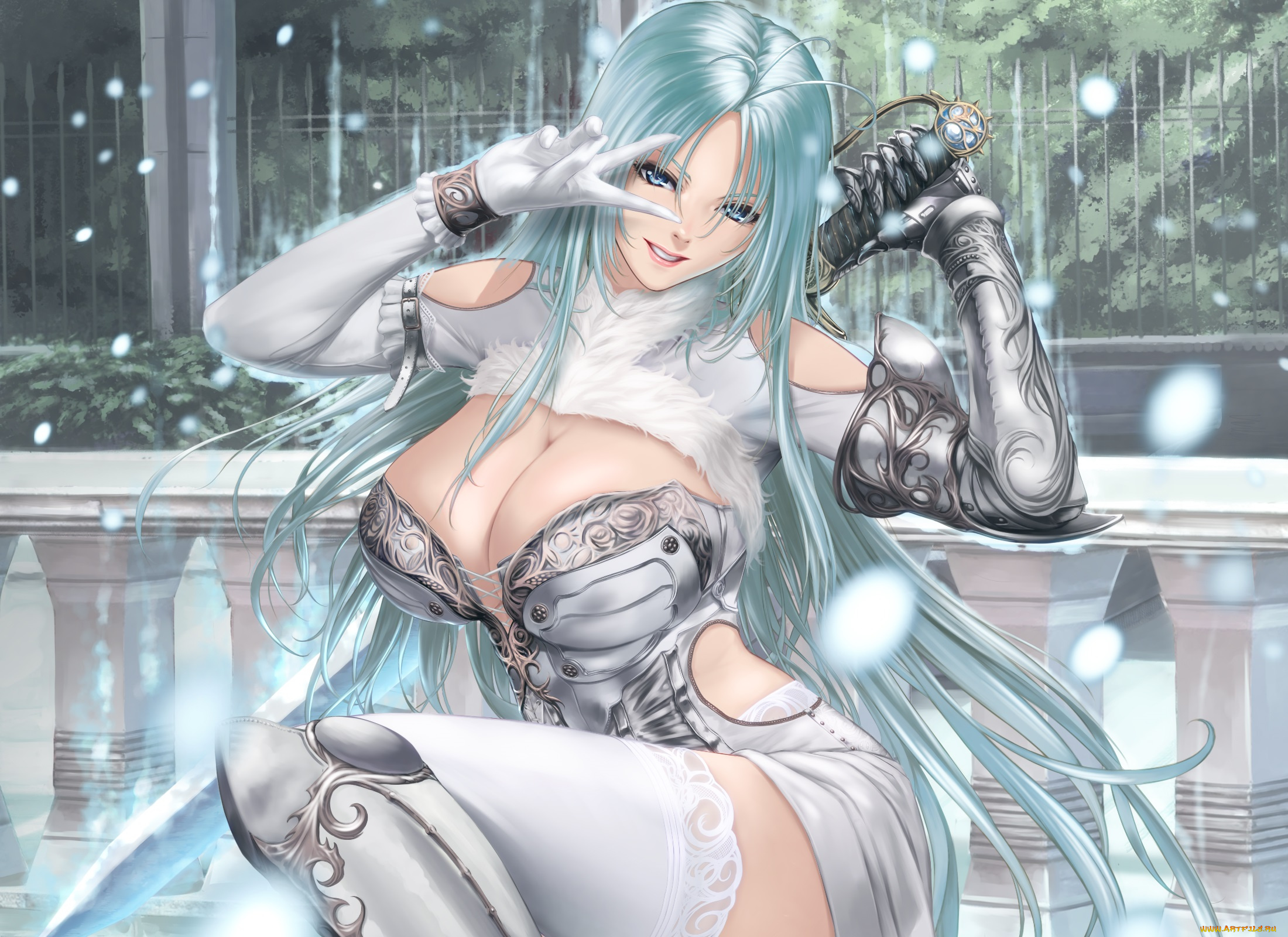 аниме, оружие, , техника, , технологии, девушка