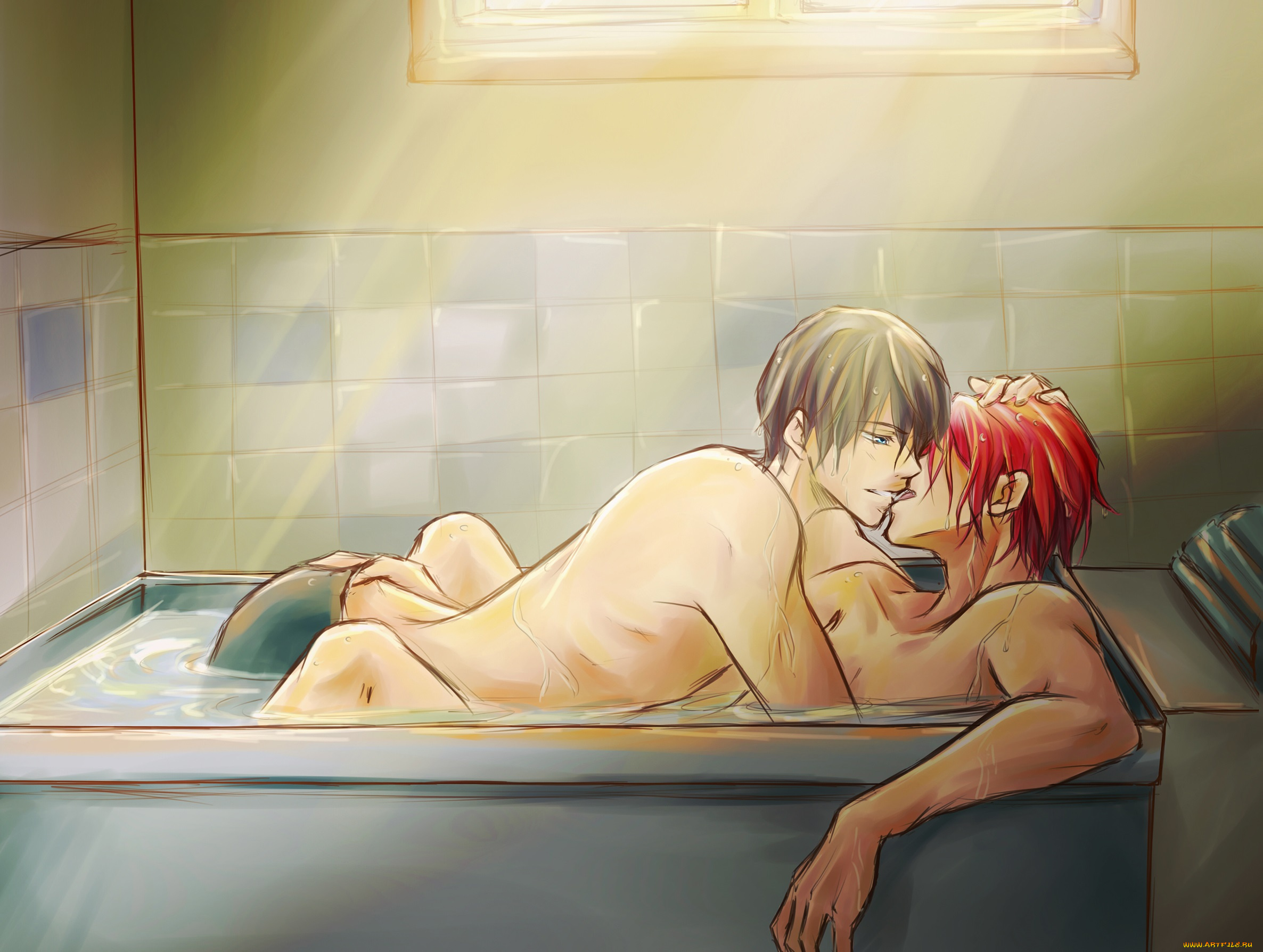 аниме, free, хару, рин, парни