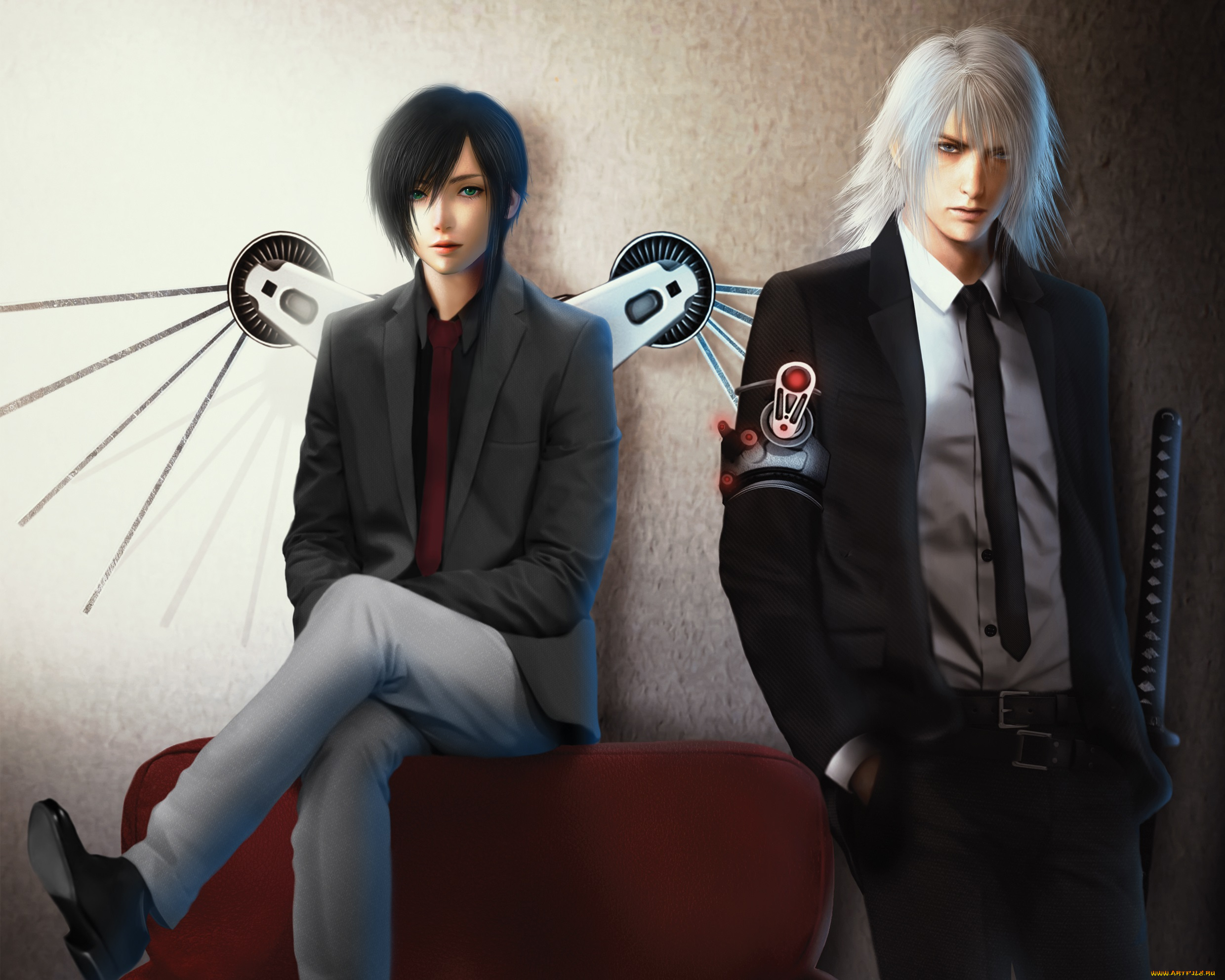 фэнтези, люди, парни