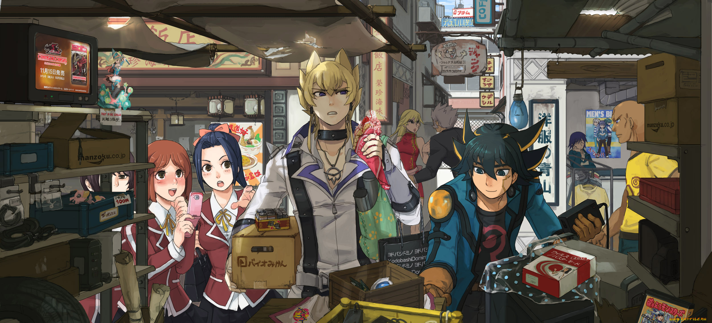 аниме, yu-gi-oh, парни