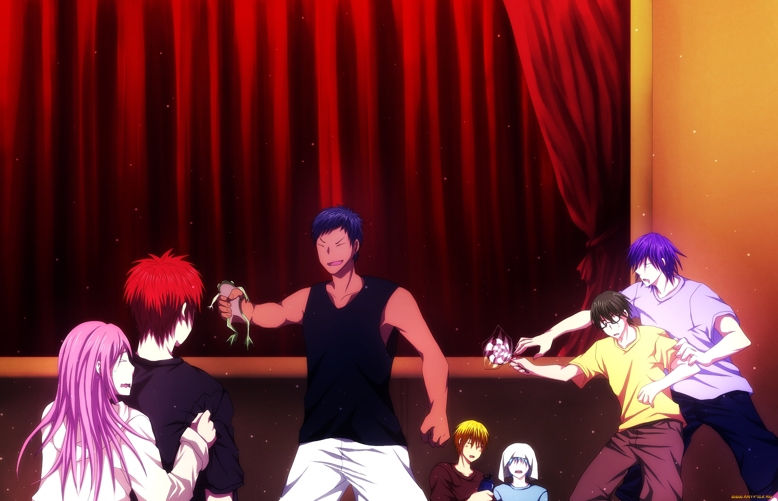 аниме, kuroko, no, baske, девушка, парни