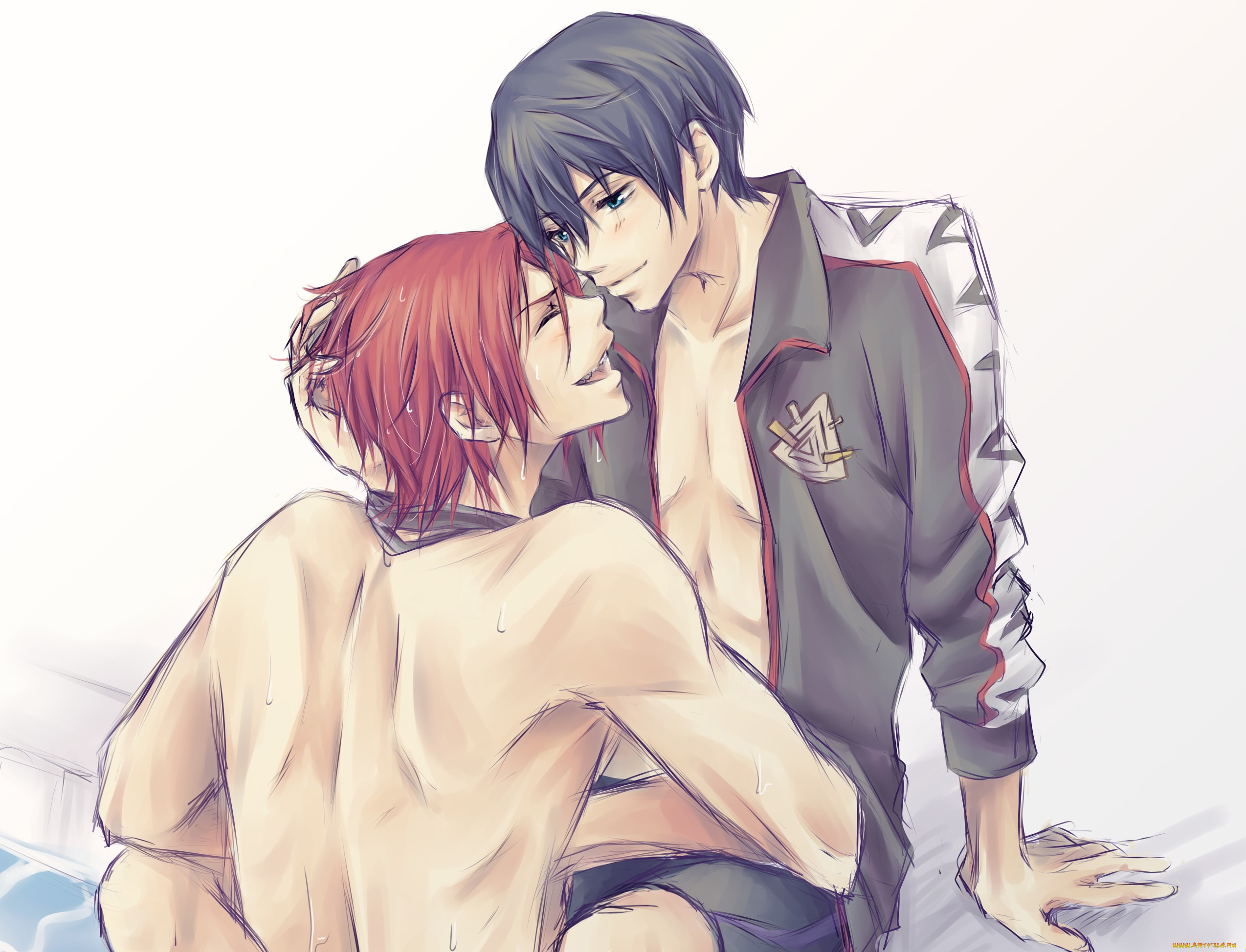 аниме, free, хару, рин