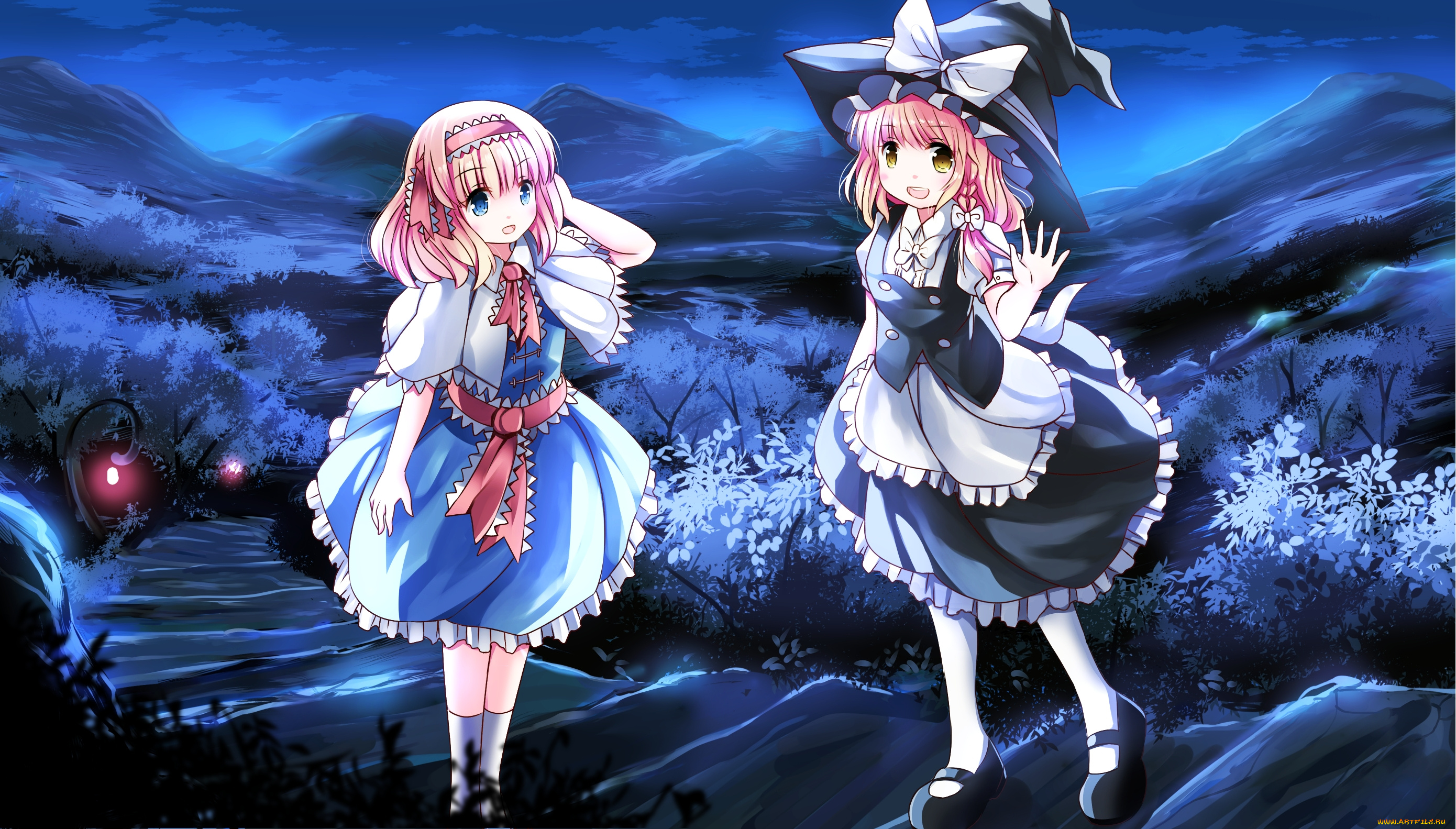 аниме, touhou, девочки