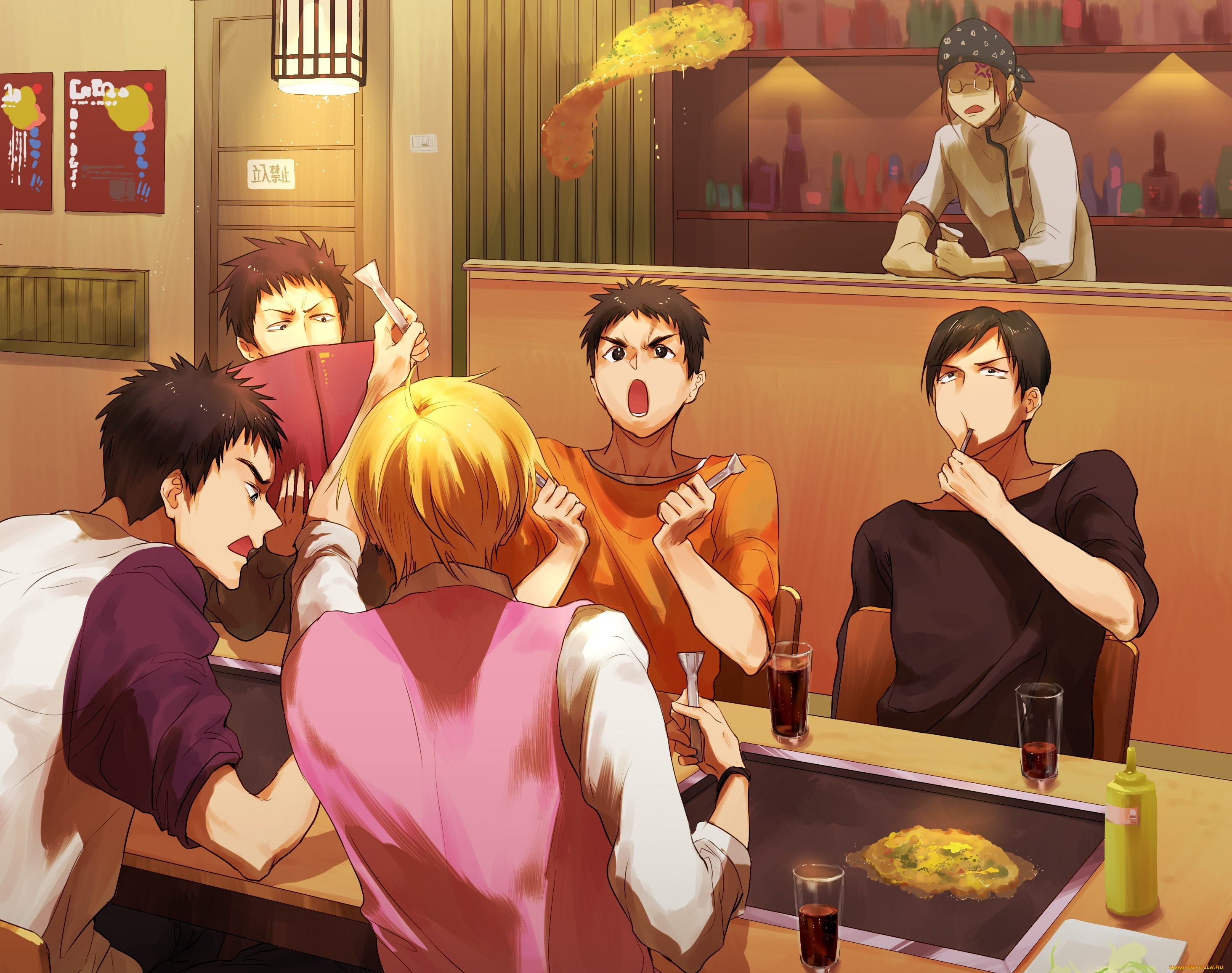 аниме, kuroko, no, baske, парни