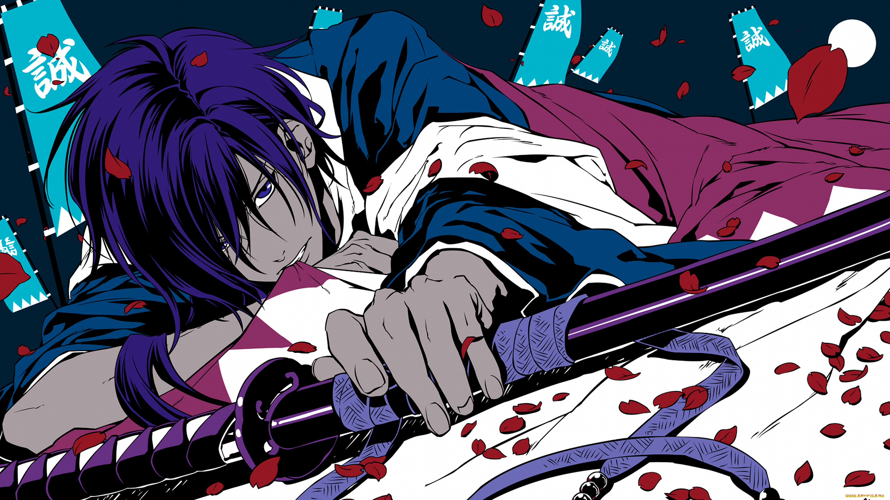 аниме, hakuoki, парень