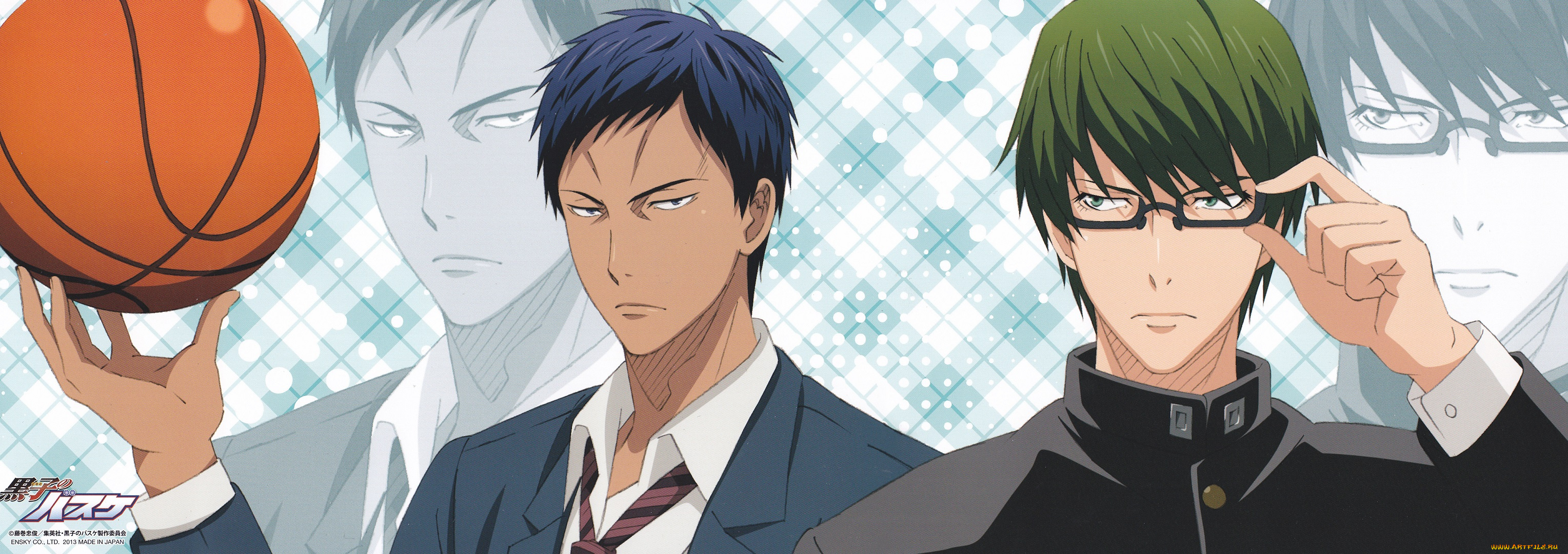 аниме, kuroko, no, baske, дайки, шинтаро