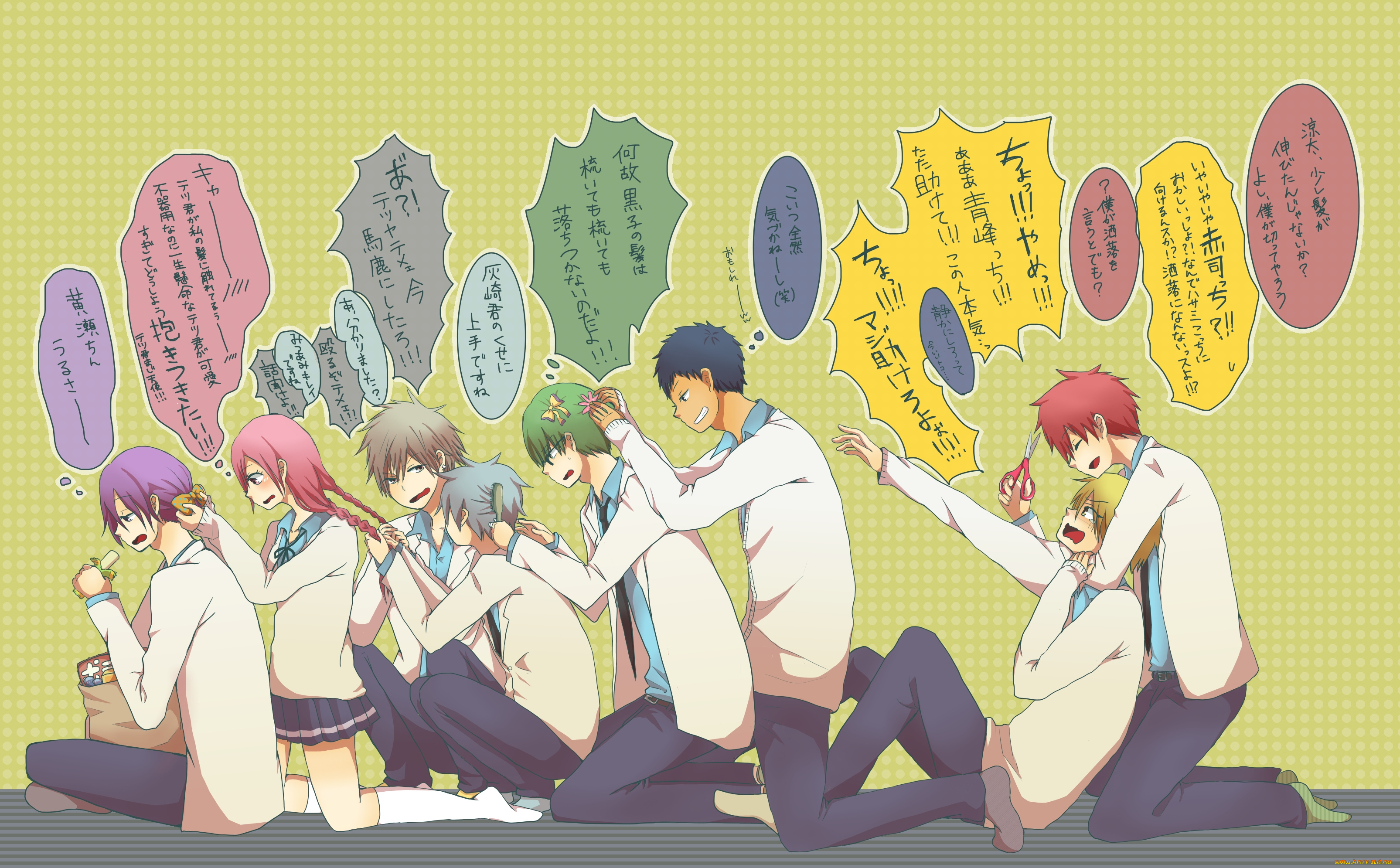 аниме, kuroko, no, baske, парни