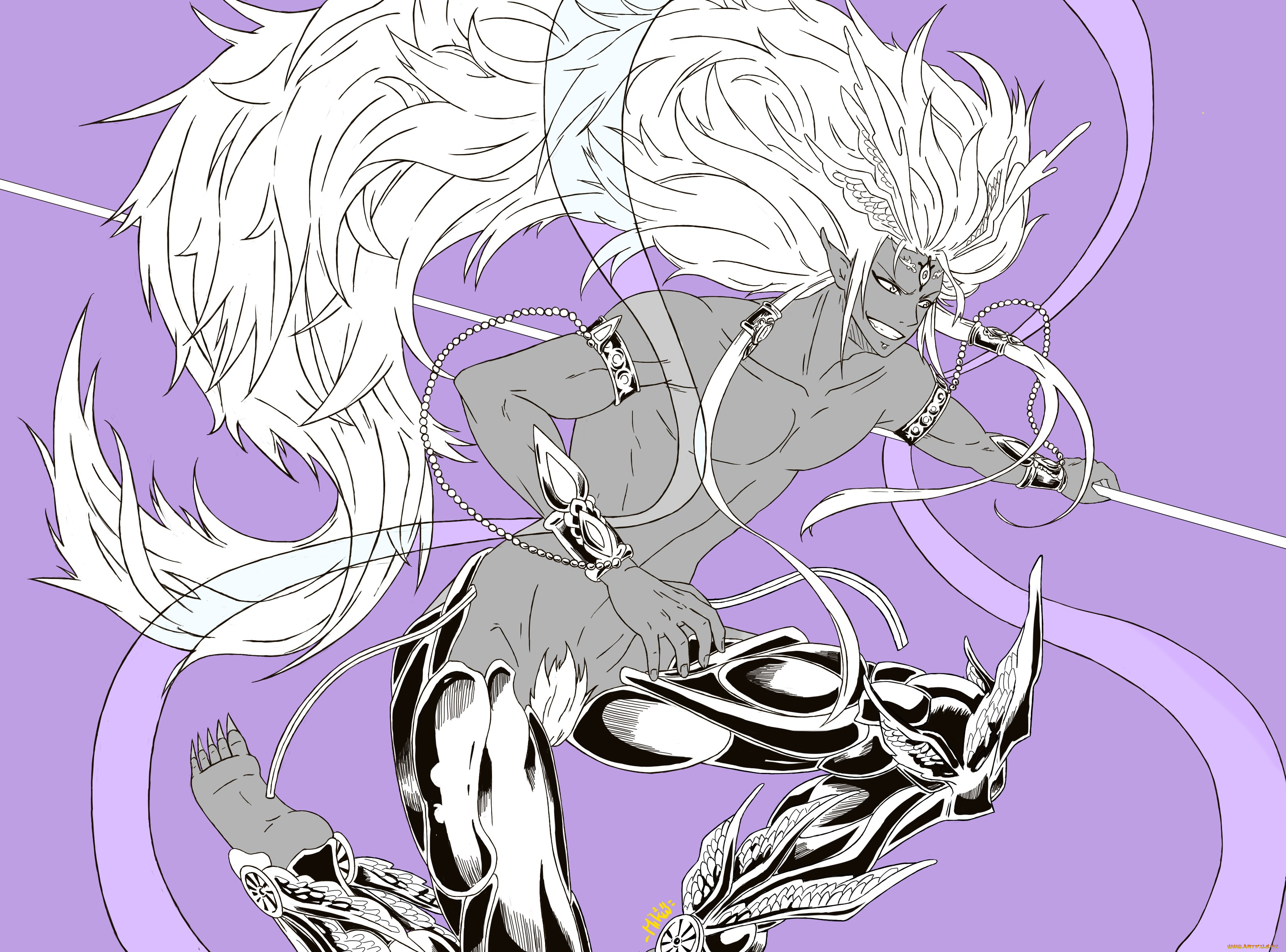 аниме, ангелы, , демоны, демон