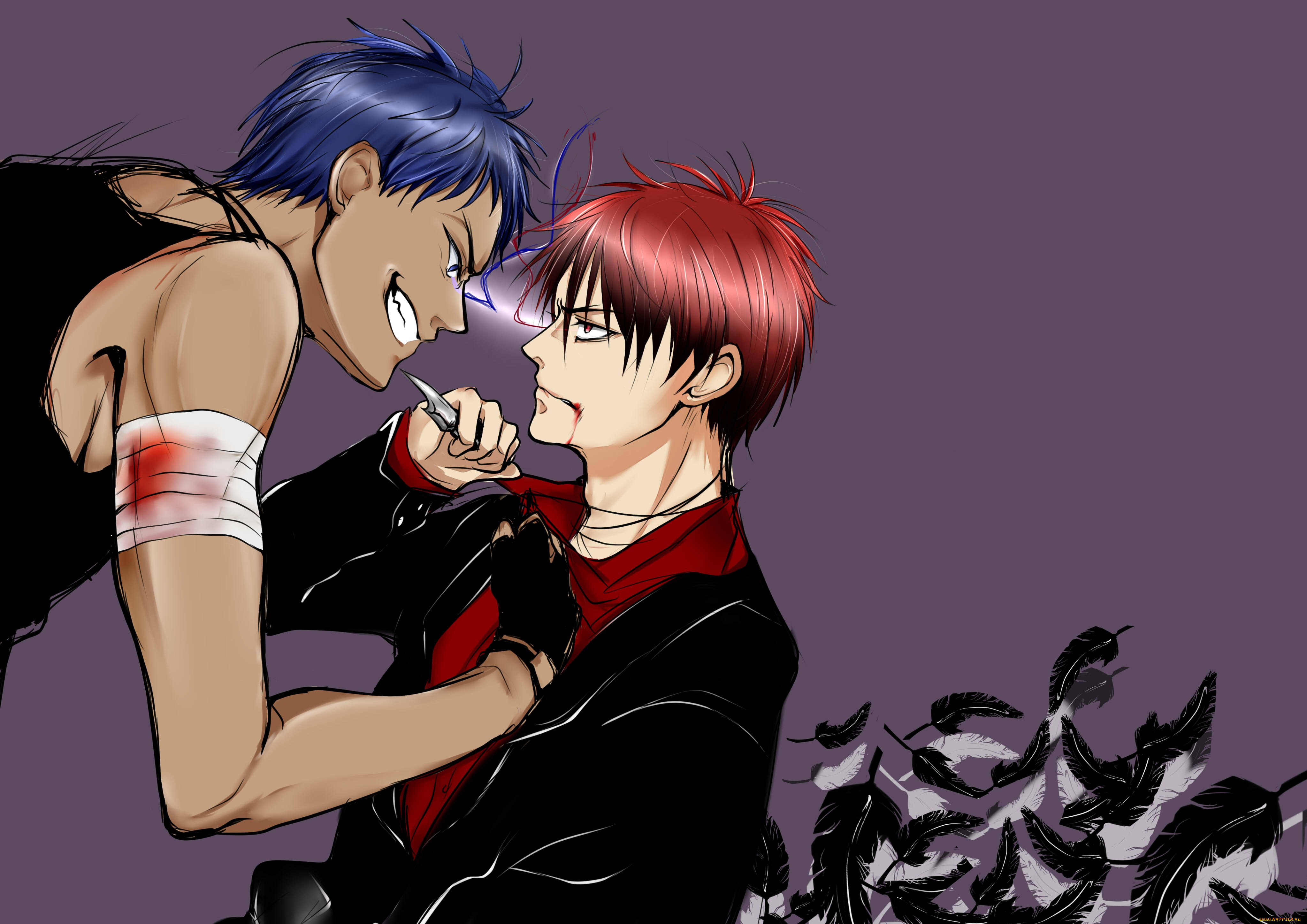 аниме, kuroko, no, baske, парни