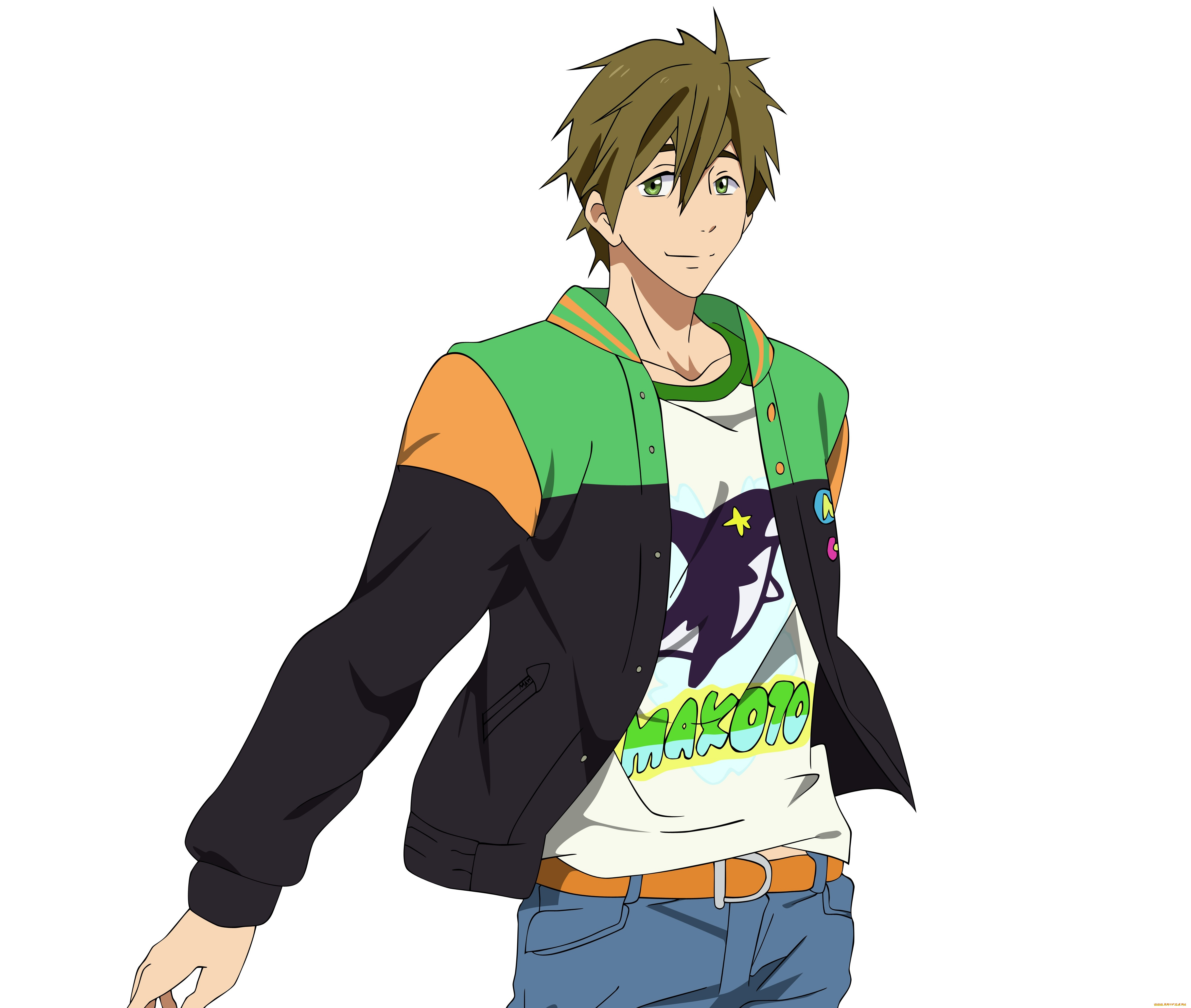 аниме, free, макото