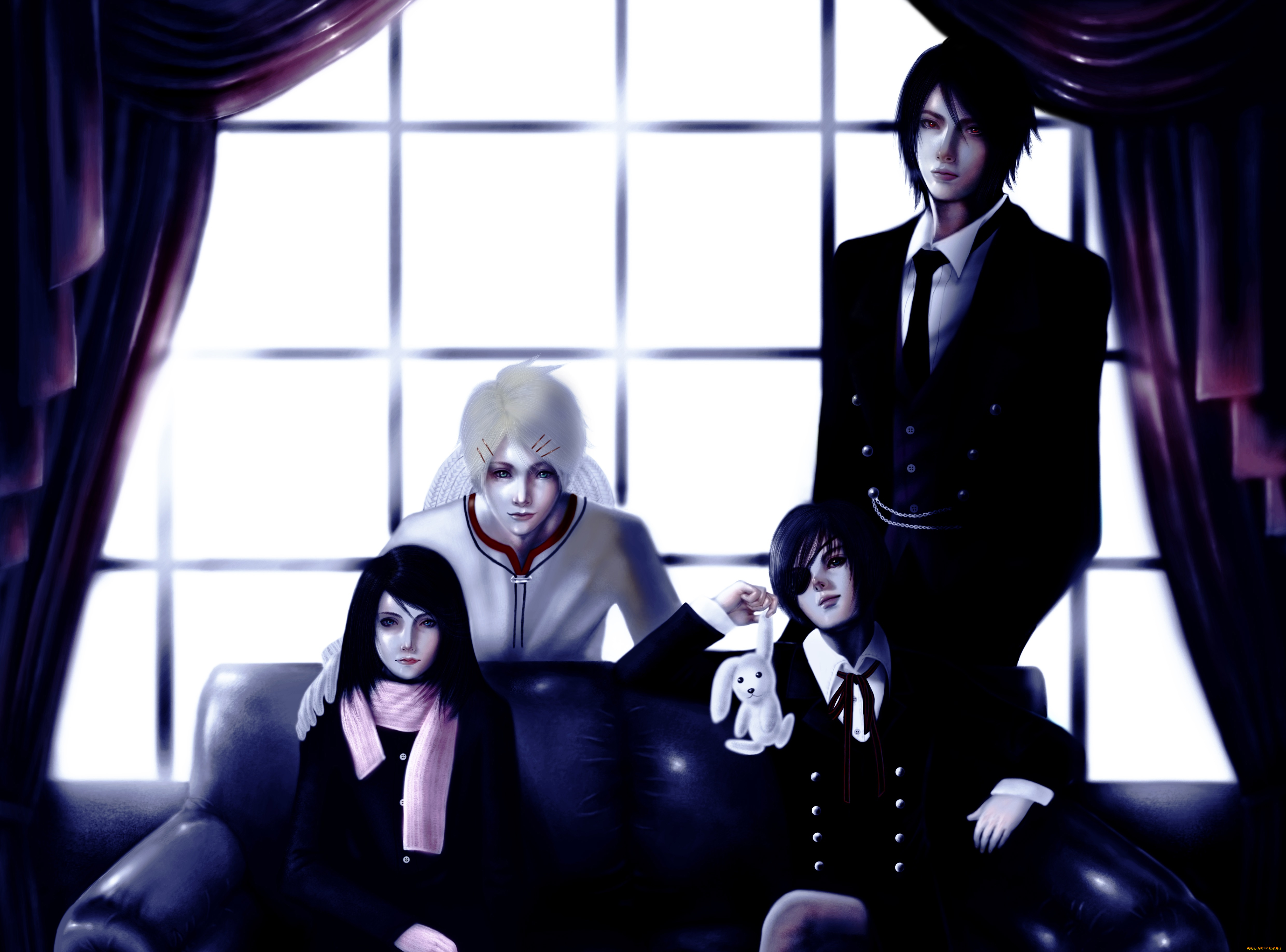 аниме, kuroshitsuji, тёмный, дворецкий