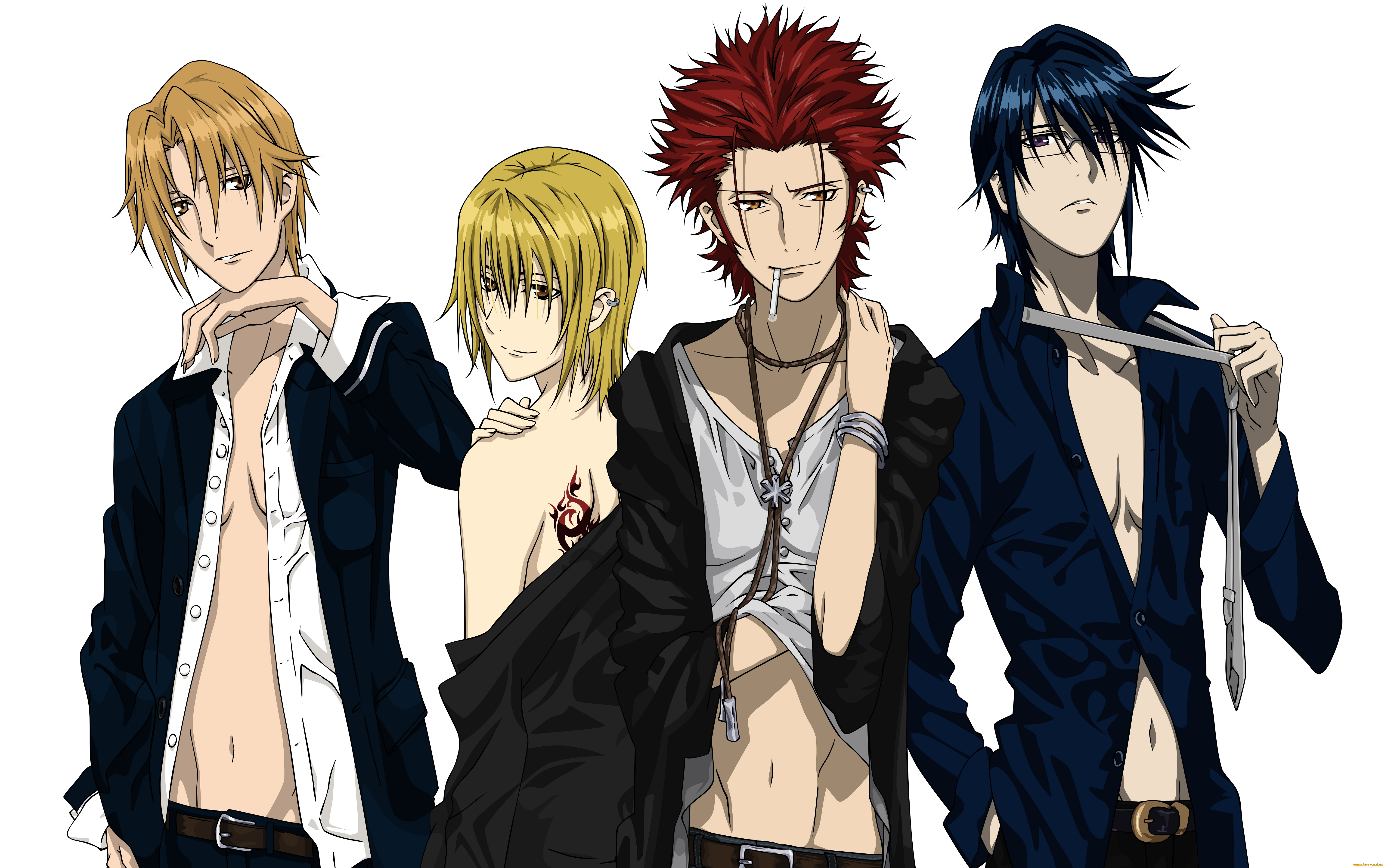 аниме, k, project, парни