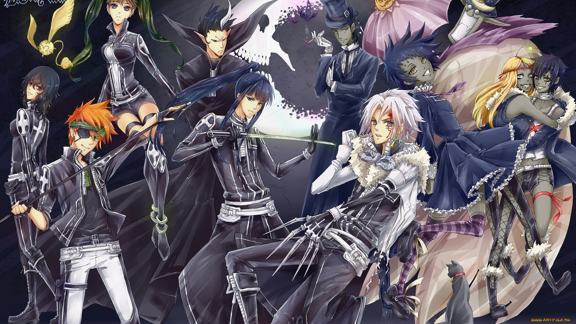 аниме, , gray-man, arystar, tyki, mikk, граф, road, lenalee, экзорцитсты, yu, lavi, kanda, allen, walker, jevi