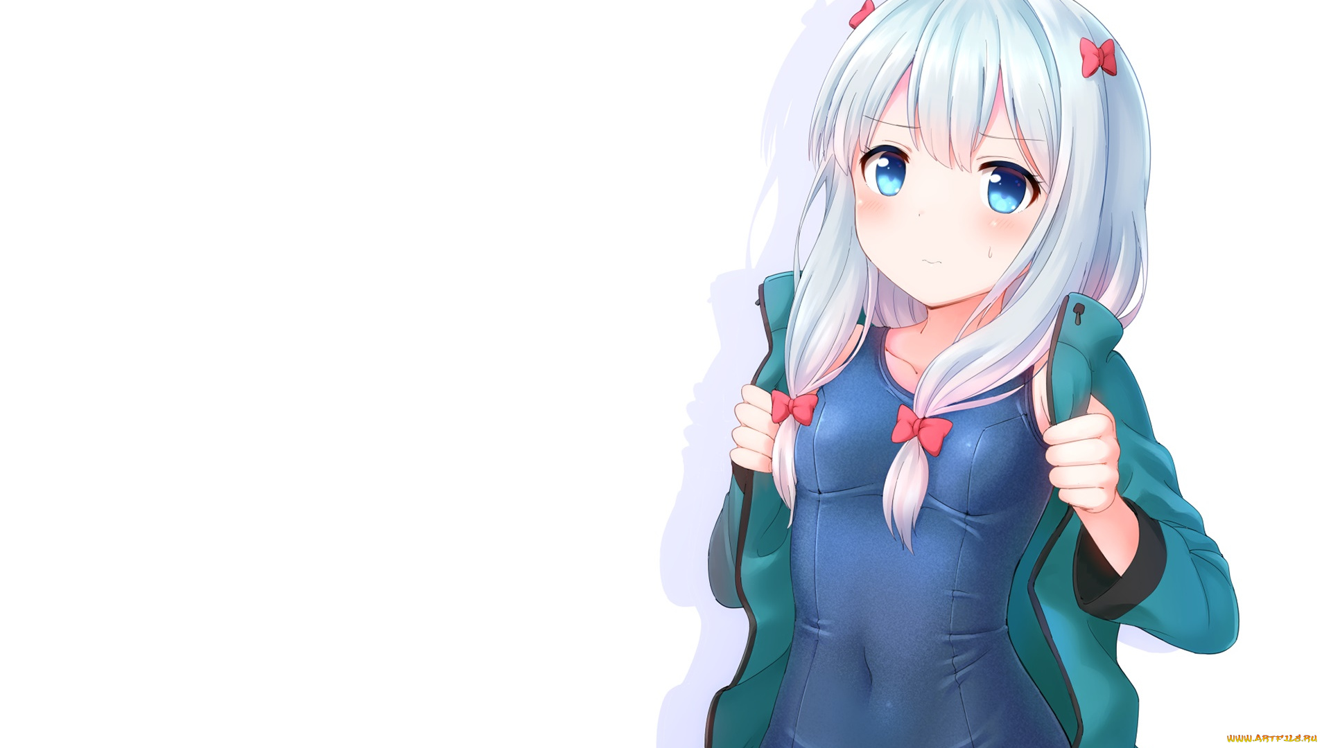 аниме, eromanga-sensei, фон, взгляд, девушка