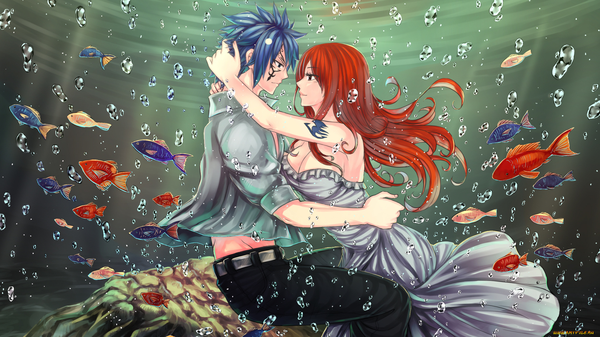 аниме, fairy, tail, эльза, жерар