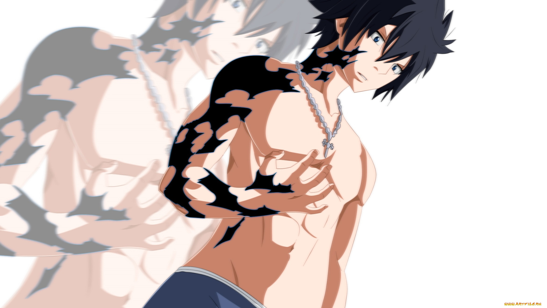аниме, fairy, tail, грей