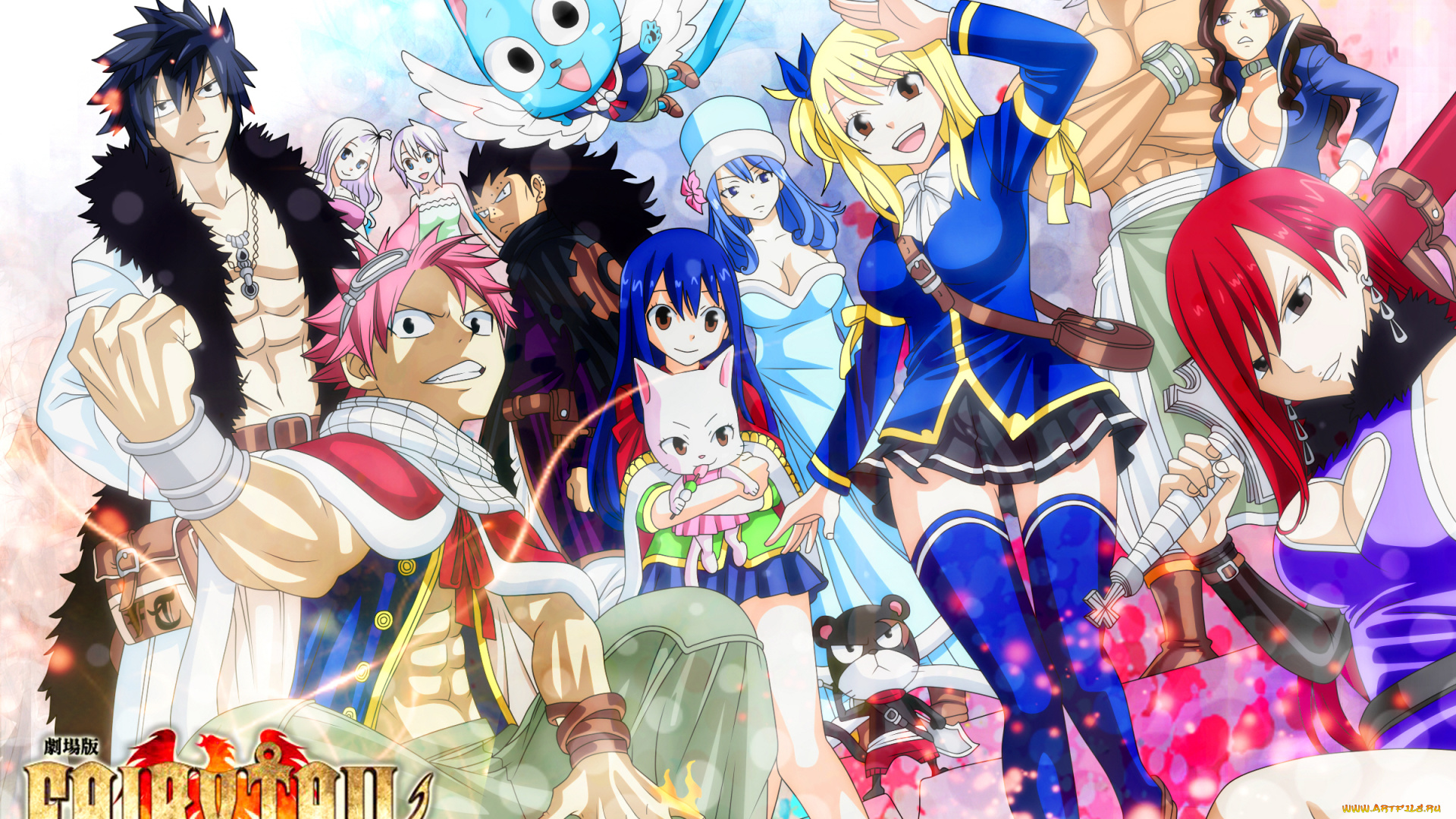 аниме, fairy, tail, хвост, феи