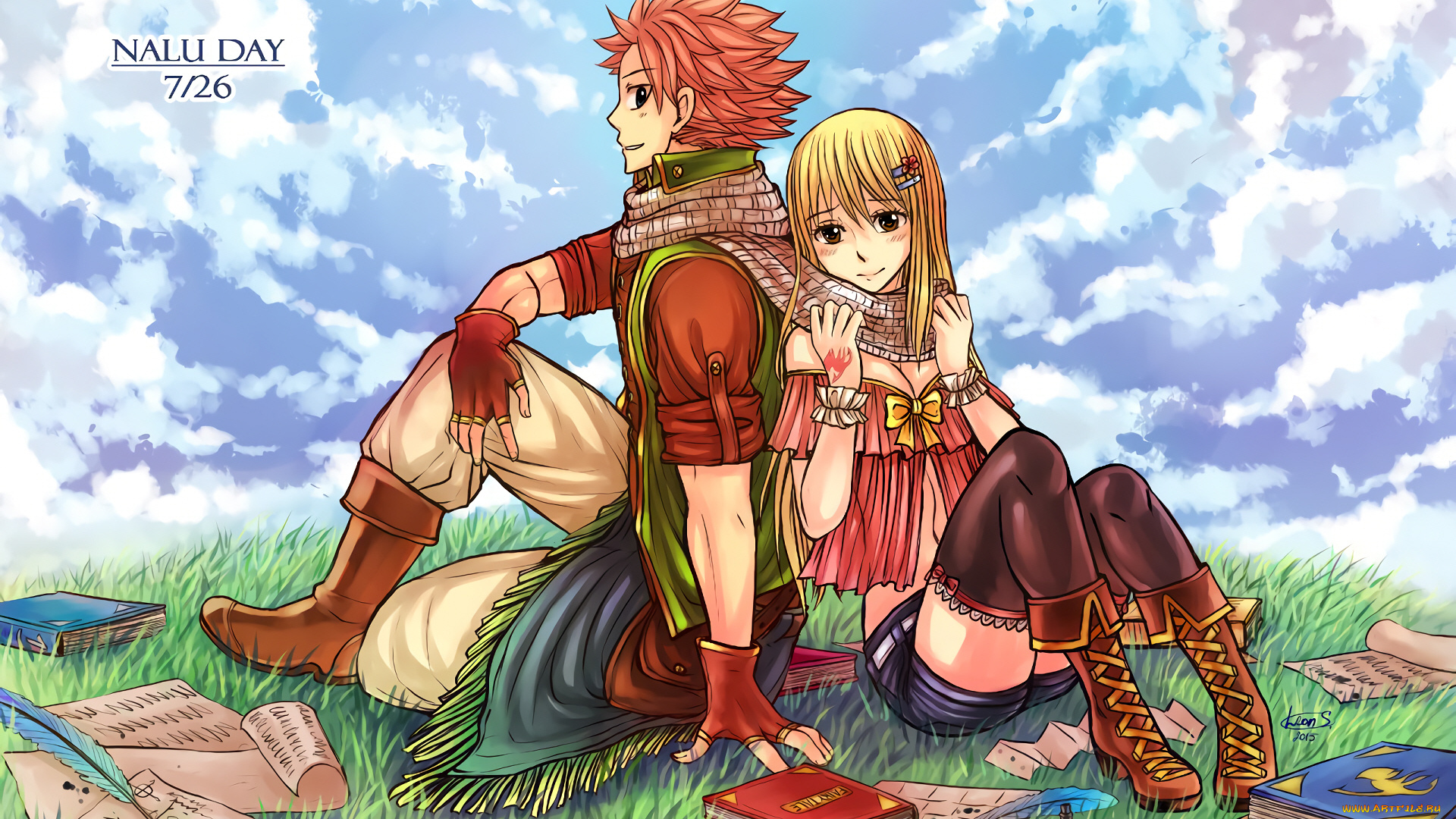 аниме, fairy, tail, хвост, феи