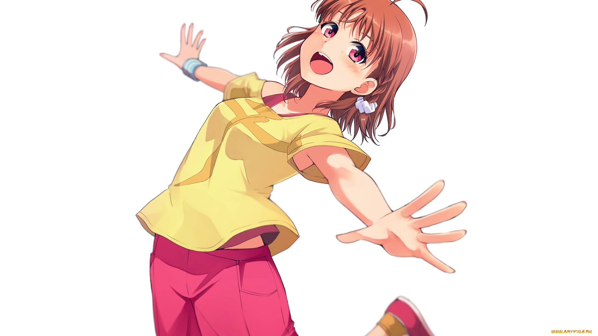 аниме, love, live, , school, idol, project, фон, взгляд, девушка