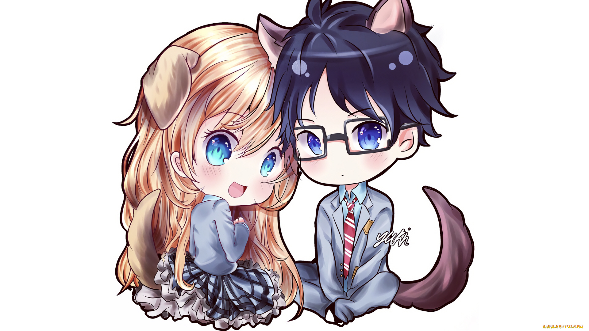 аниме, shigatsu, wa, kimi, no, uso, твоя, апрельская, ложь